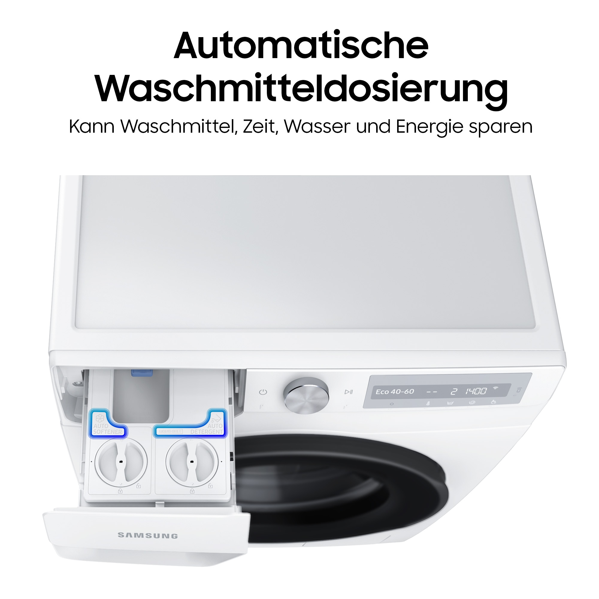 Samsung Waschtrockner »WD11DB8B85GHU2« WD8400D 11 kg /6 kg 72 dB(A) Quick Drive™ Option – Volle Waschleistung. Halbe Zeit