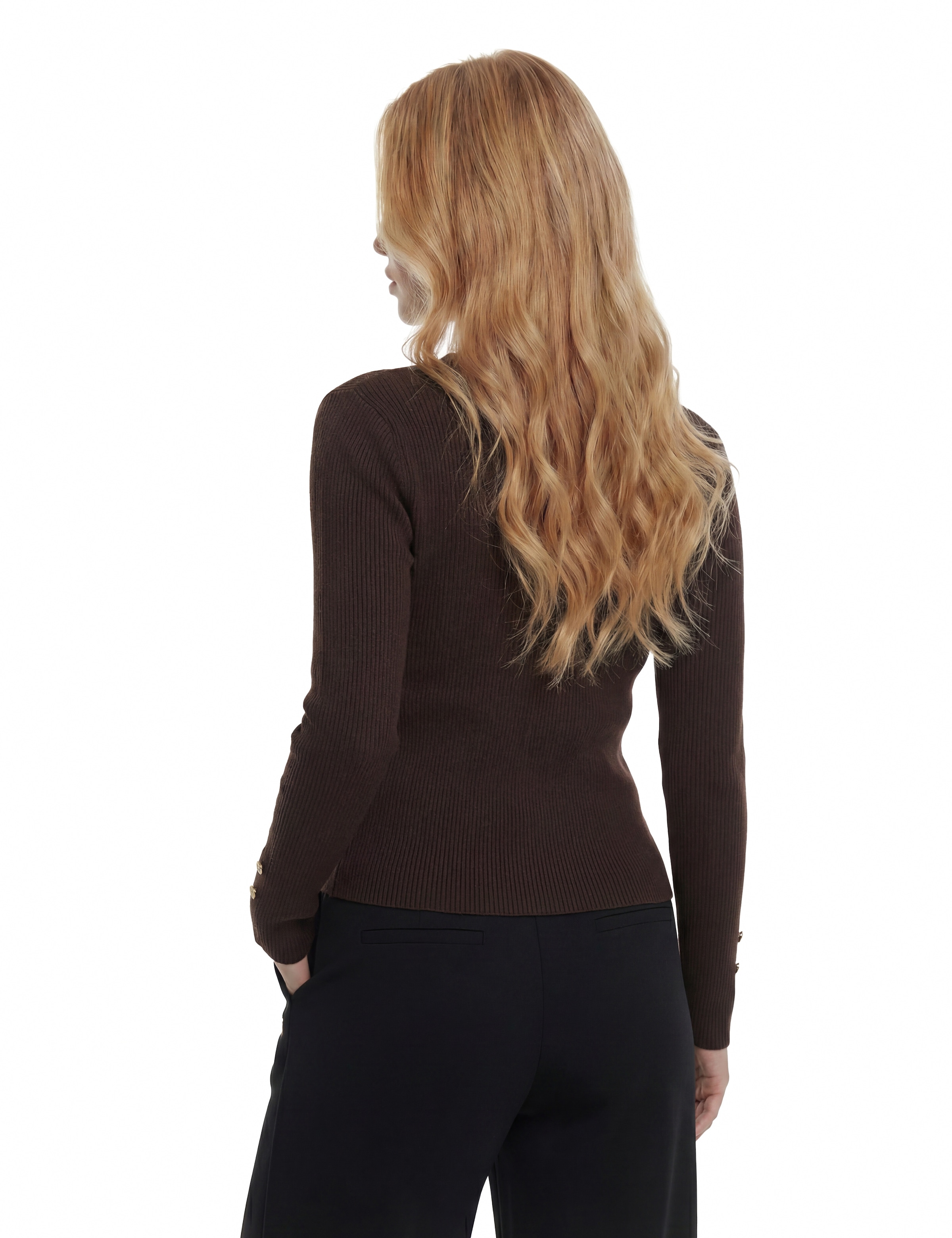 Guess Cardigan »LS VN ELLIE CARDI SWTR« mit geknöpften Ärmelenden, Viskosemix