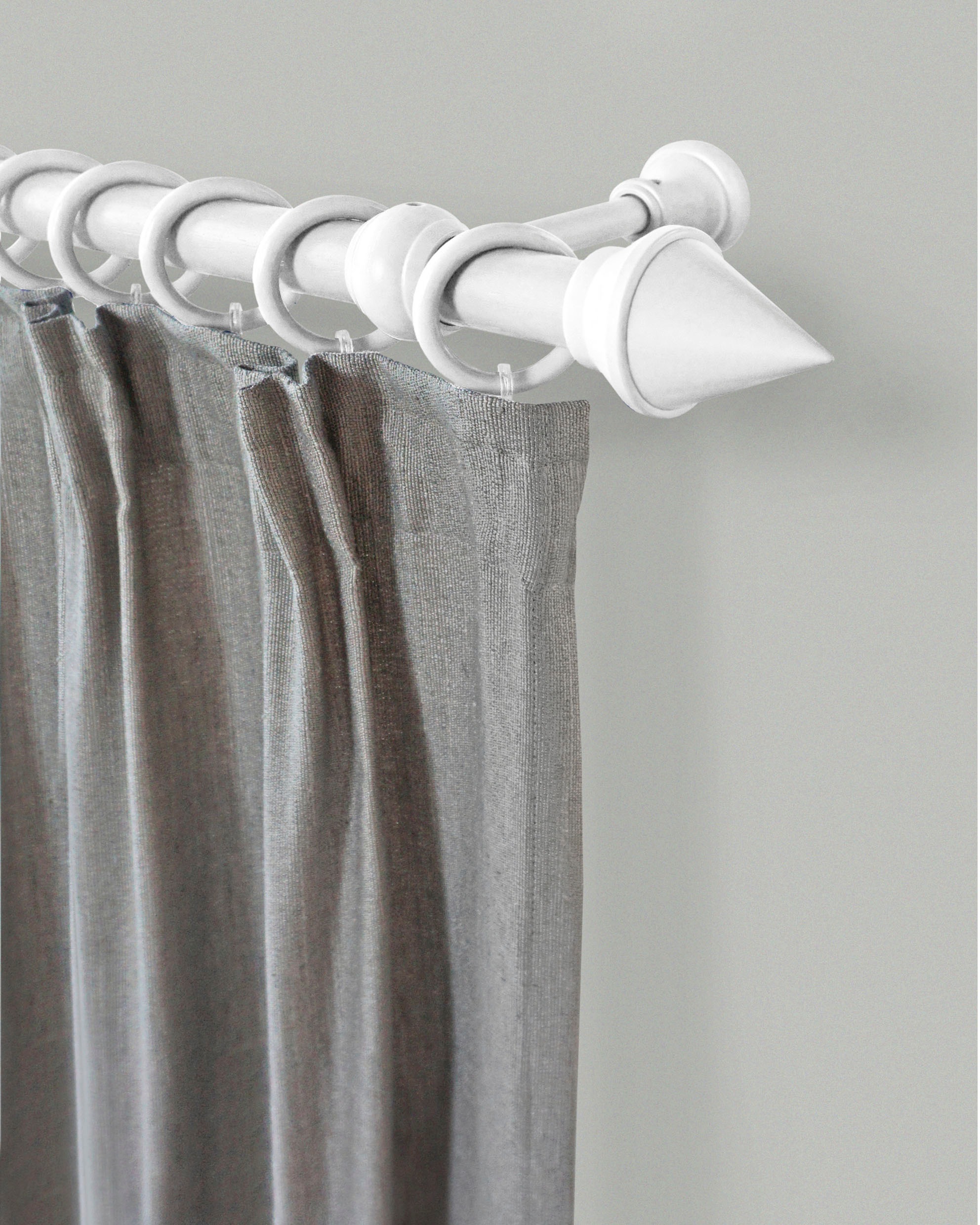 GARESA Gardinenstange »SEMARA« Ø 28 mm 1 läufig-läufig Wunschmaßlänge Vorhanggarnitur, Kunststoff, verlängerbar, mit Ringe/2 Lauf Gleiter