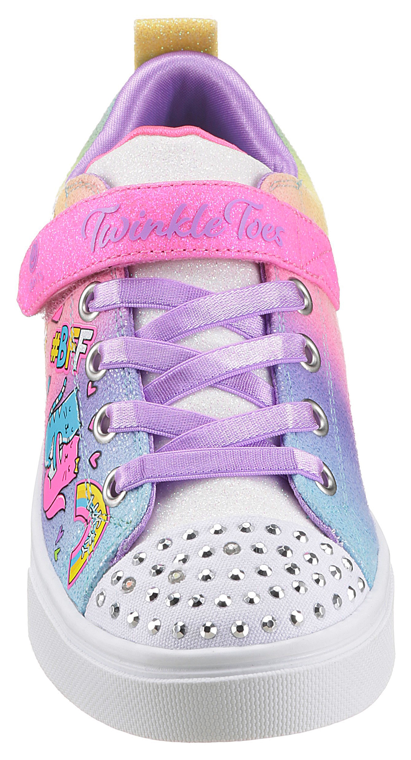 Skechers Kids Sneaker »TWINKLE SPARKS BFF MAGIC«, im glitzernden Look, Freizeitschuh, Halbschuh, Schnürschuh