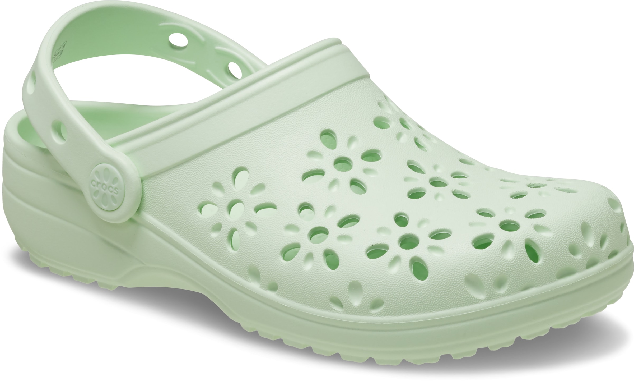 Crocs Clog »Classic Floral Cut Out Clog«  Sommerschuh, Sandale, Strandschuh mit schwenkbarem Fersenriemen
