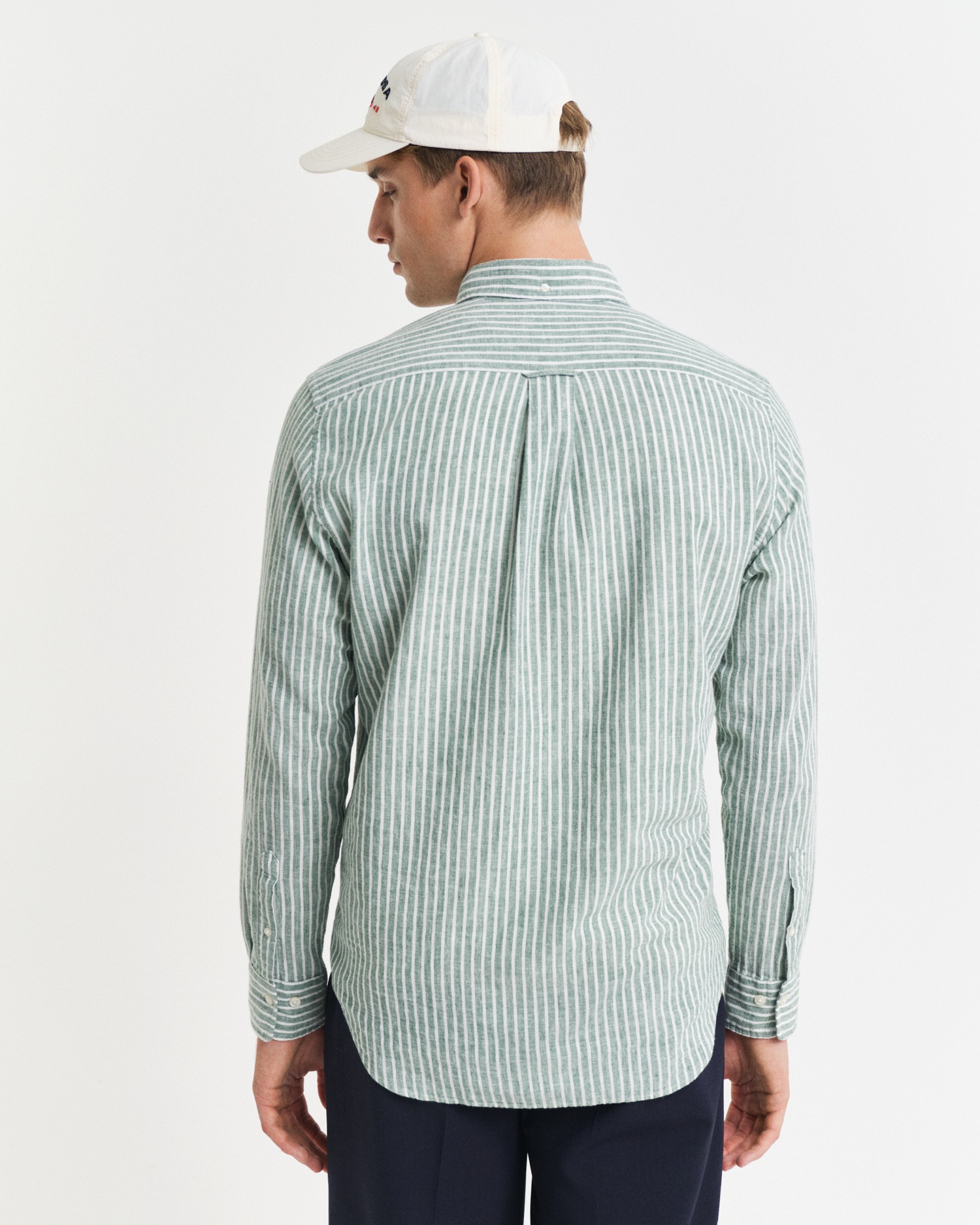 Gant Langarmhemd »REG COTTON LINEN STRIPE SHIRT«, leicht, luftig und atmungsaktiv