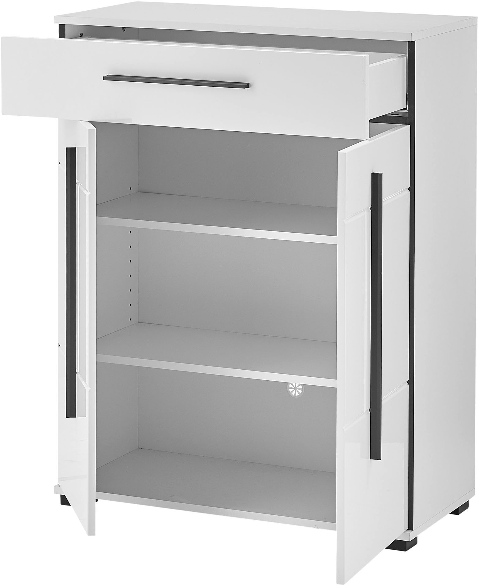 Home affaire Garderobenschrank »Cantara, Schrank in zwei Farben, modernes Sideboard, Kommode« vielseitig einsetzbar, ausreichend Stauraum, 80 cm breit