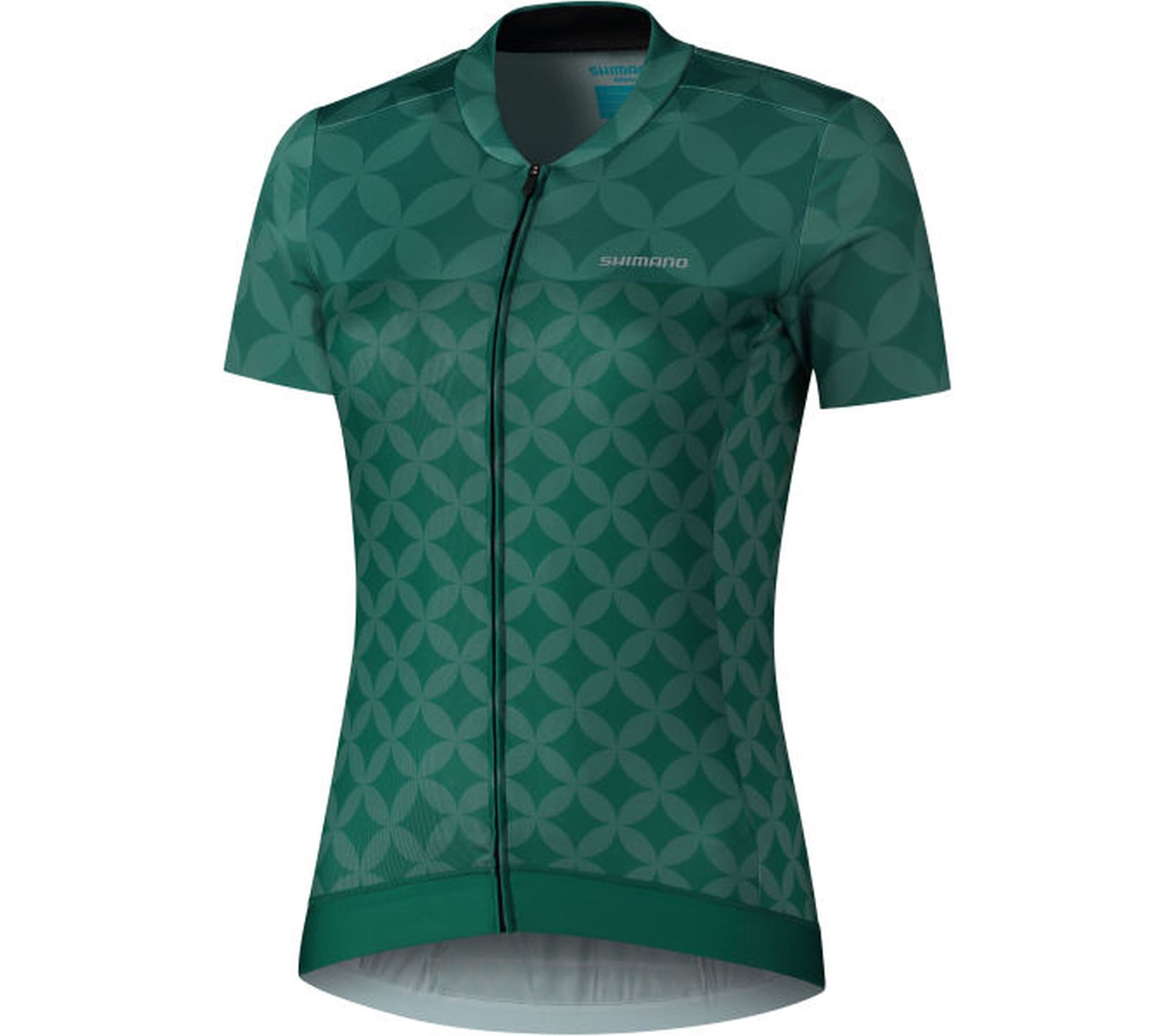 Shimano Radtrikot »W's SAGAMI Short Sleeve Zip Jersey, Green«