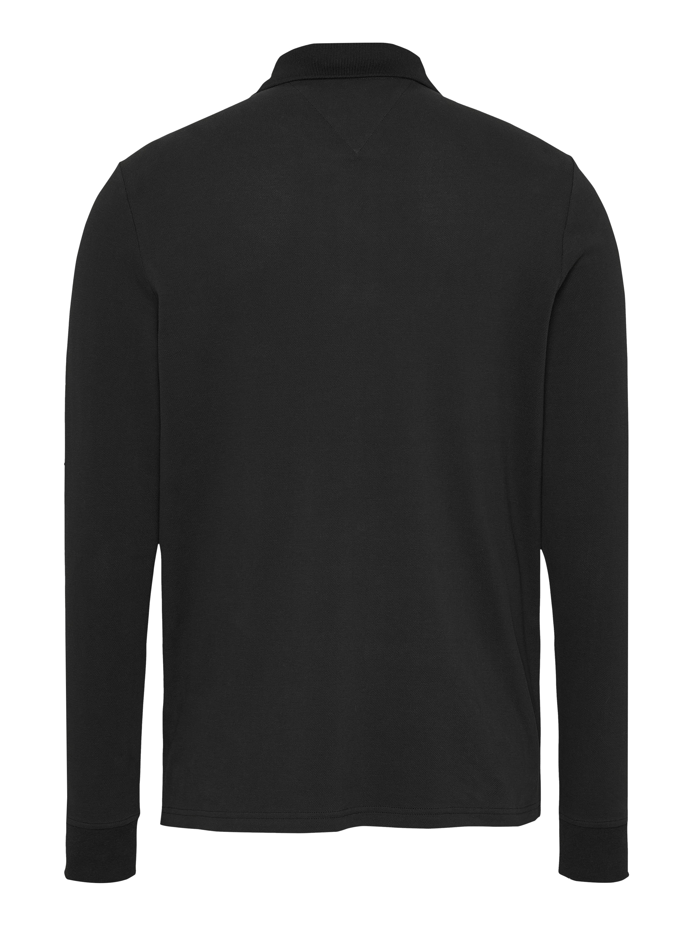 Tommy Jeans Plus Langarm-Poloshirt »TJM SLIM PLACKET POLO LS EXT«, in Großen Größen, Logostickerei