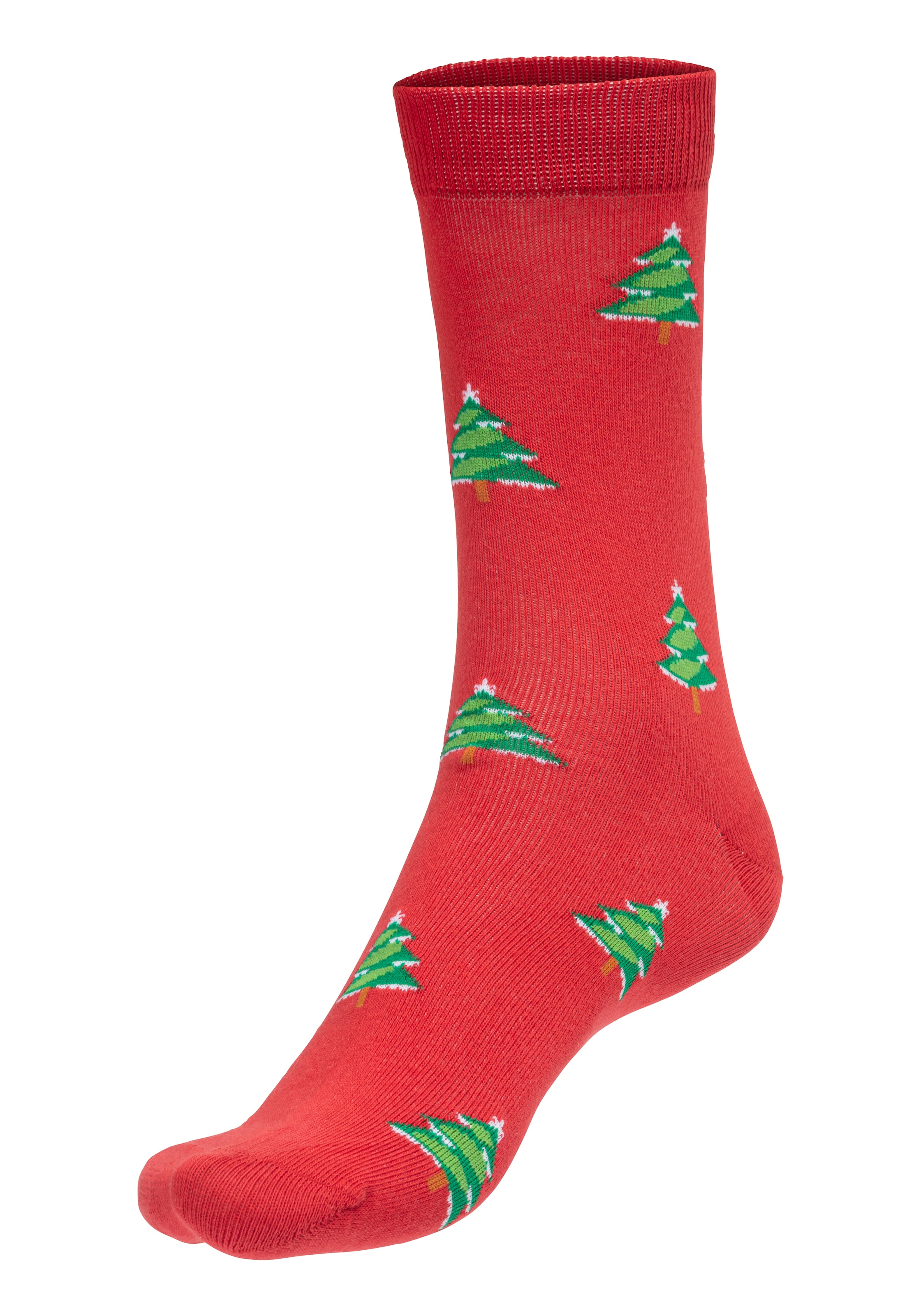 John Devin Socken, (Packung, 3 Paar), mit unterschiedlichen Weihnachtsmotiven