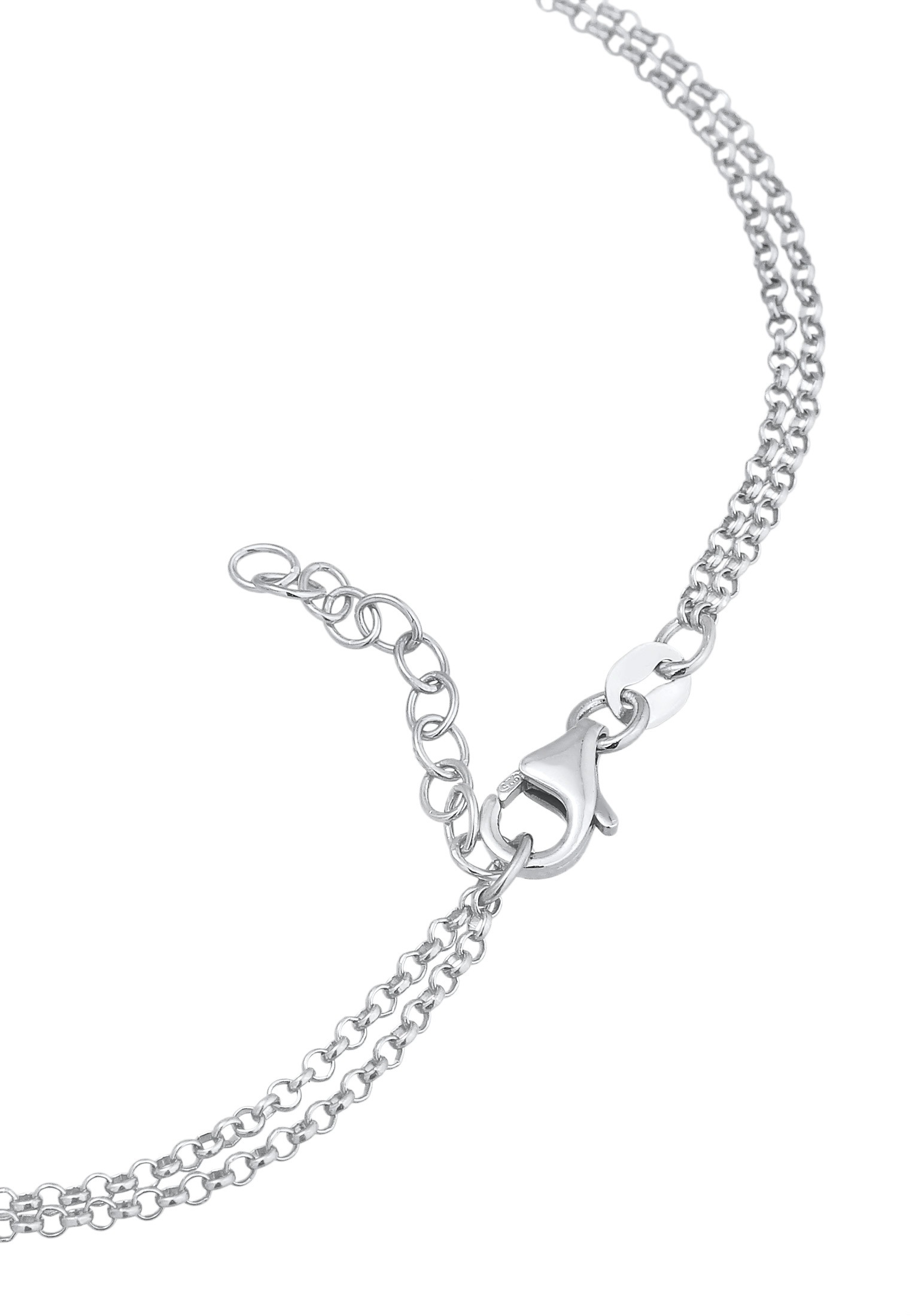 Elli Fußkette »Fußschmuck Herz Unendlichkeit Infinity 925 Silber«