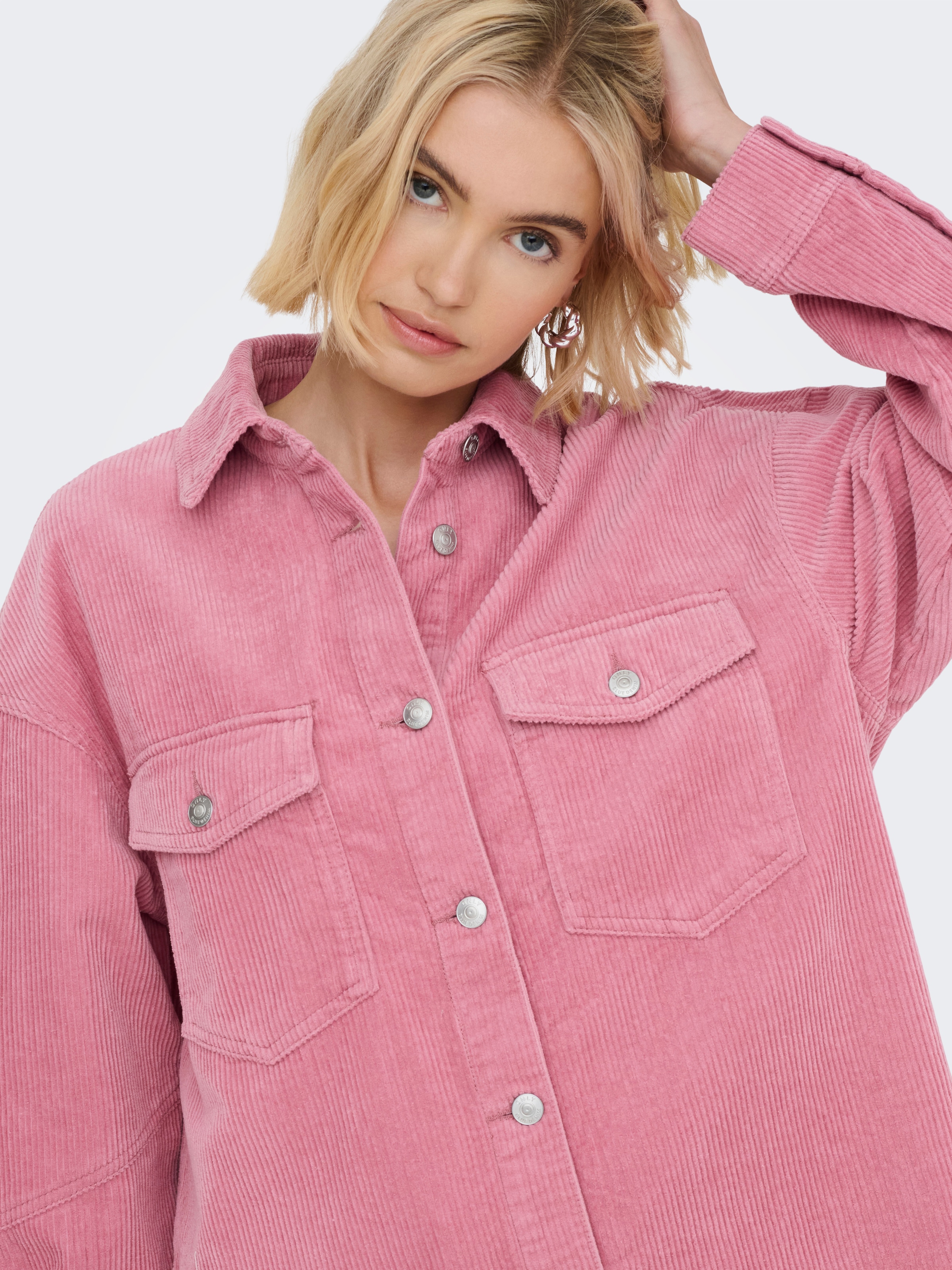 ONLY Hemdbluse »ONLTIGGY L/S CORD SHACKET PNT«