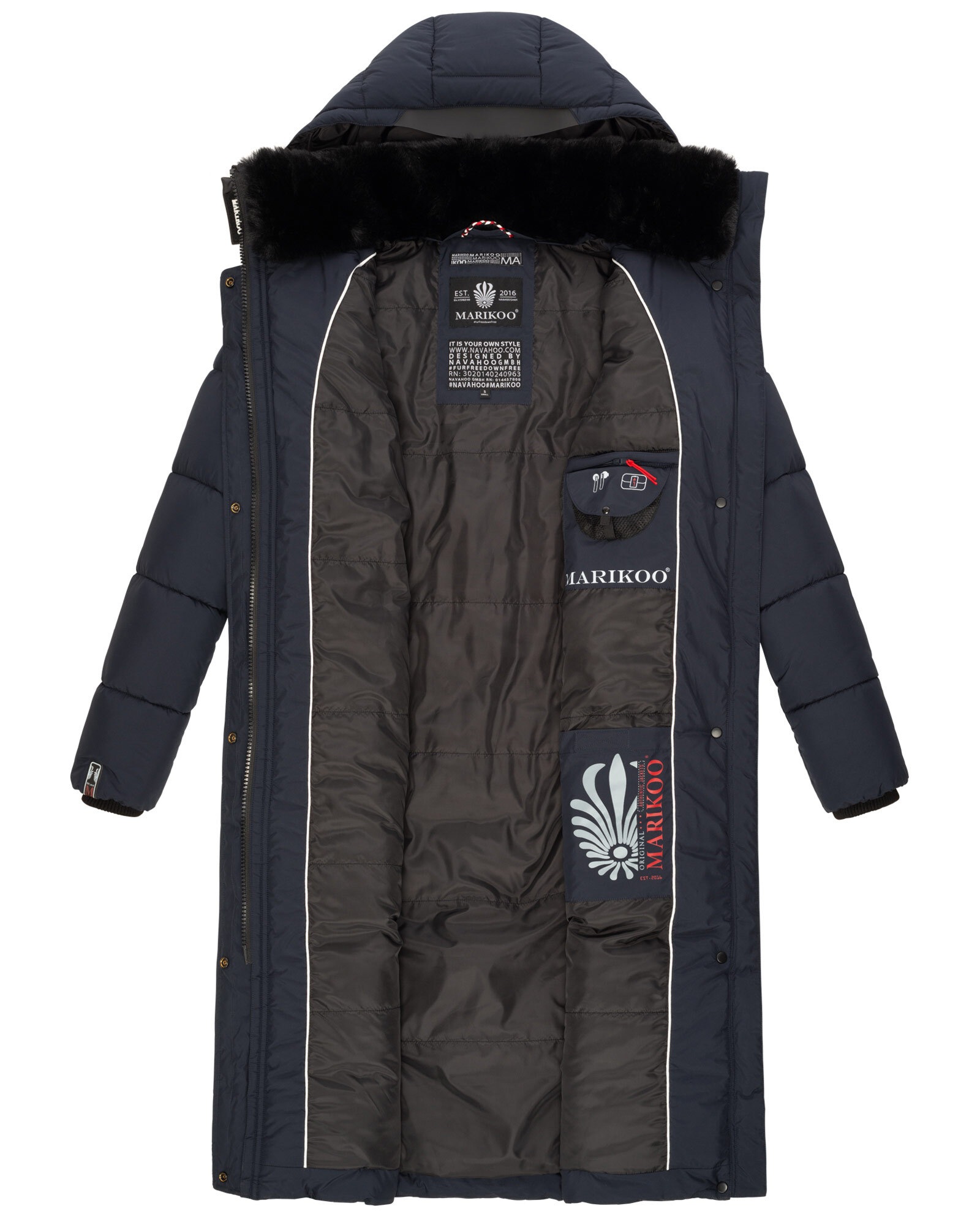 Marikoo Winterjacke »Marikoo Reliziaa Damen Winterjacke B936«