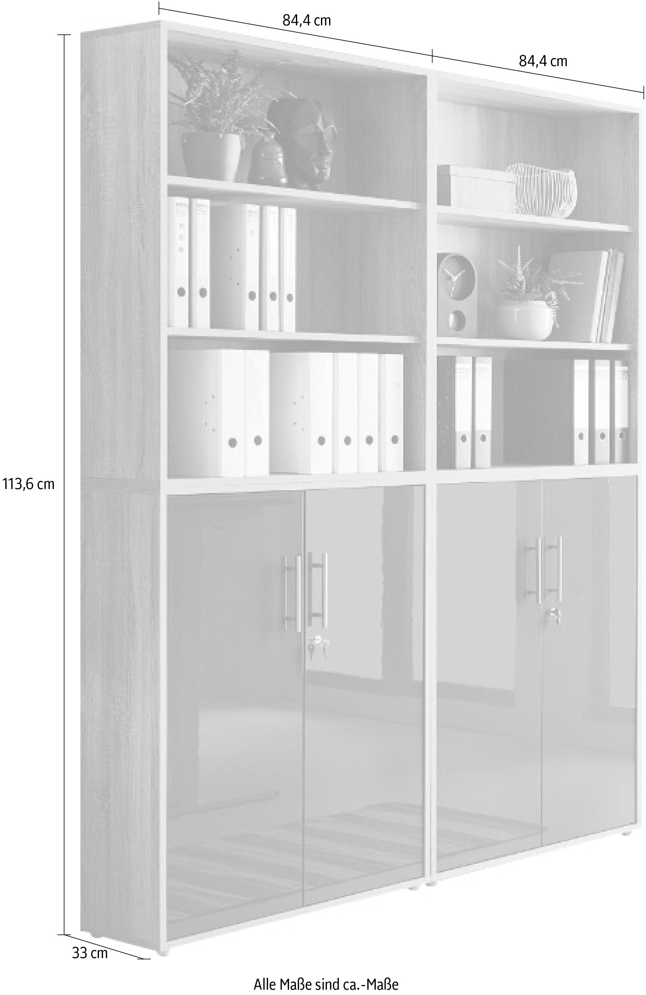 BMG Möbel Büromöbel-Set »Tabor«, (Set, 4 tlg.)