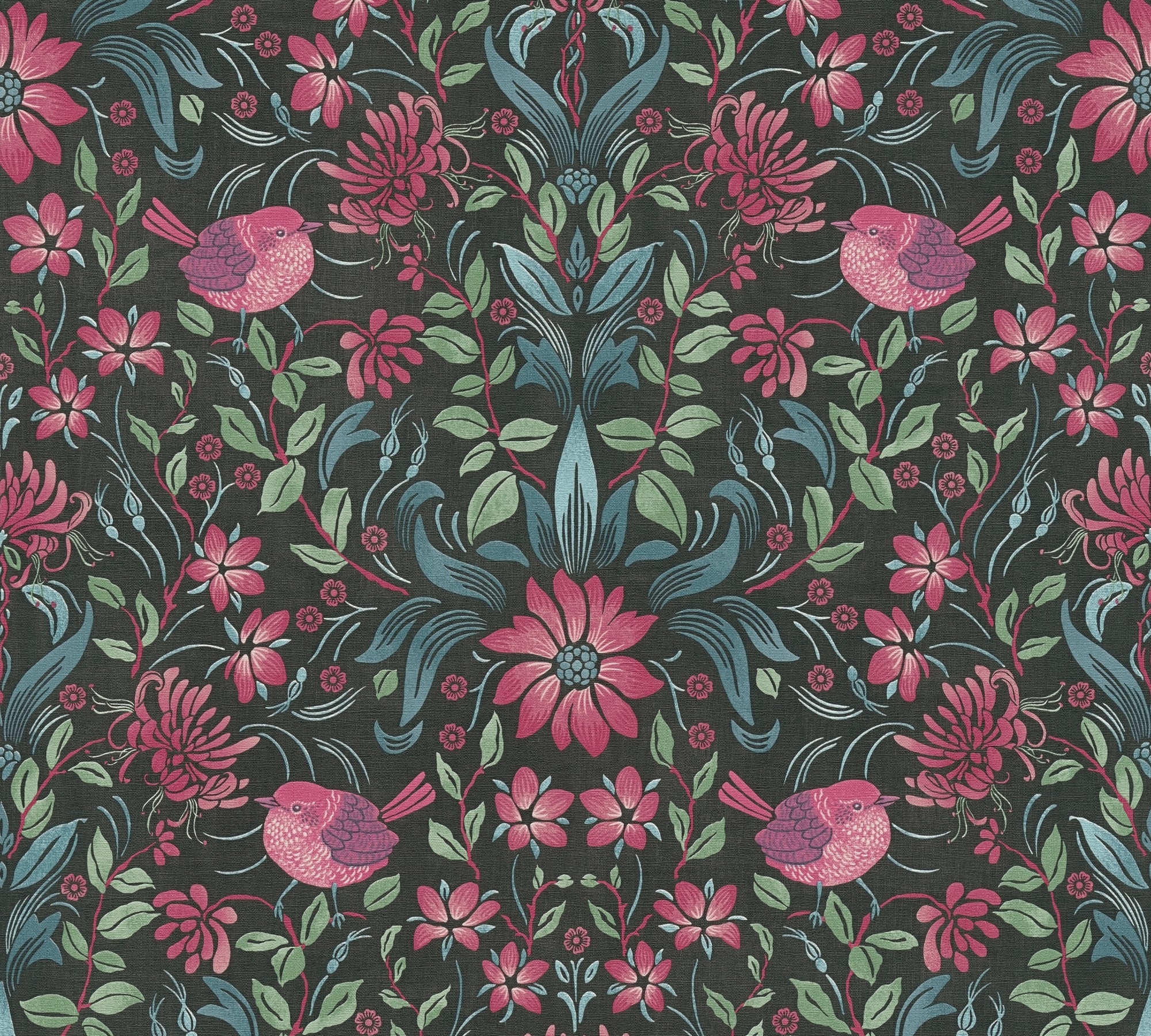 A.S. Création Vliestapete »Landhaustapete mit Vögeln« gemustert | matt | neutral leicht strukturiert Florale Tiertapete Tapeten Wohnzimmer Schlafzimmer Küche Design Optik