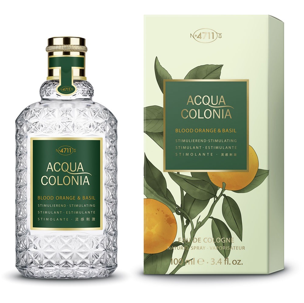 4711 Herren Eau de Cologne »Acqua Colonia BLOOD ORANGE&BASIL EAU DE COLOGNE NATURAL SPRAY« mit aromatischer Duftkomposition in grün