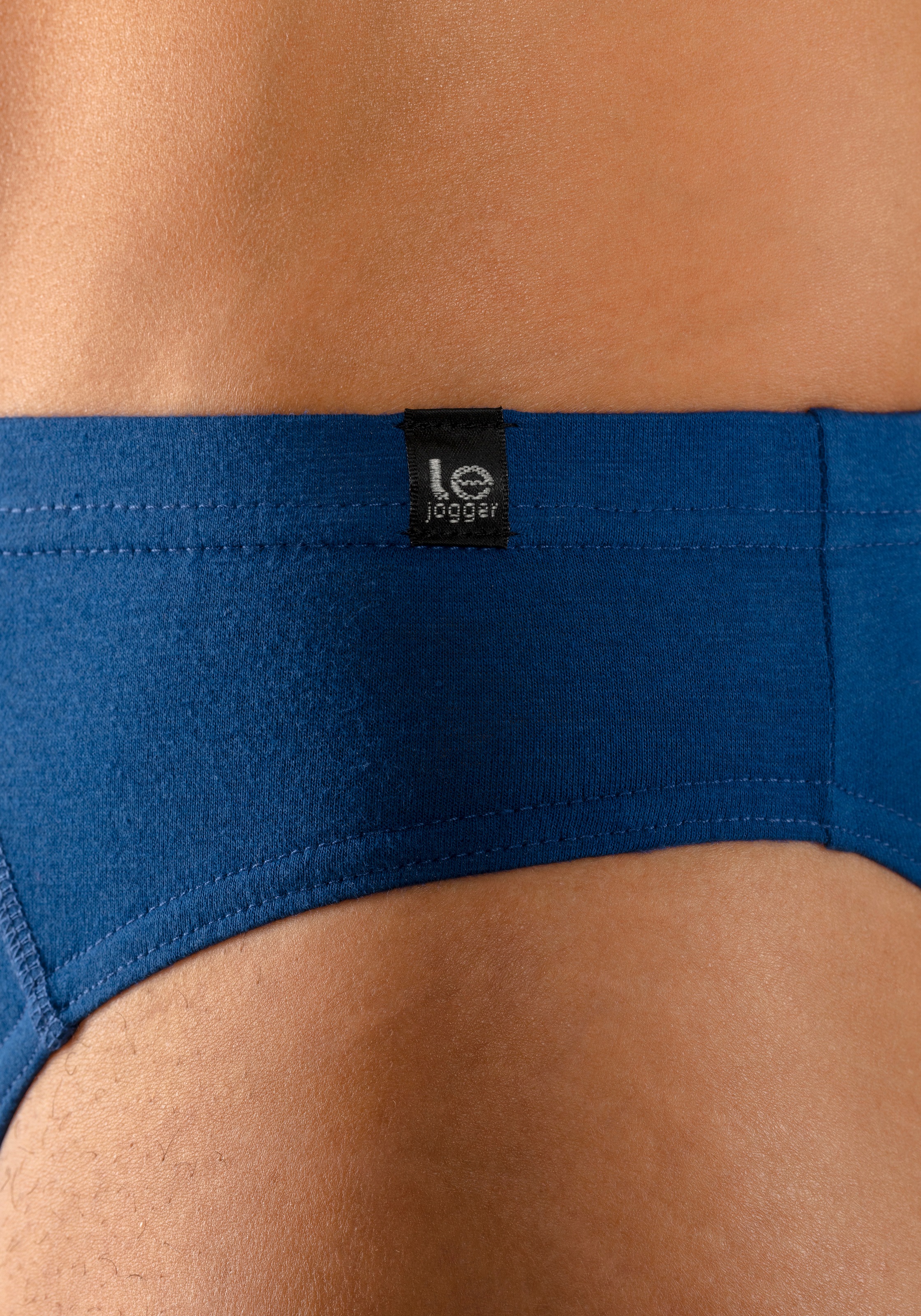 le jogger® Slip, (Packung, 4 St.), schmaler Bund mit Markenlabel