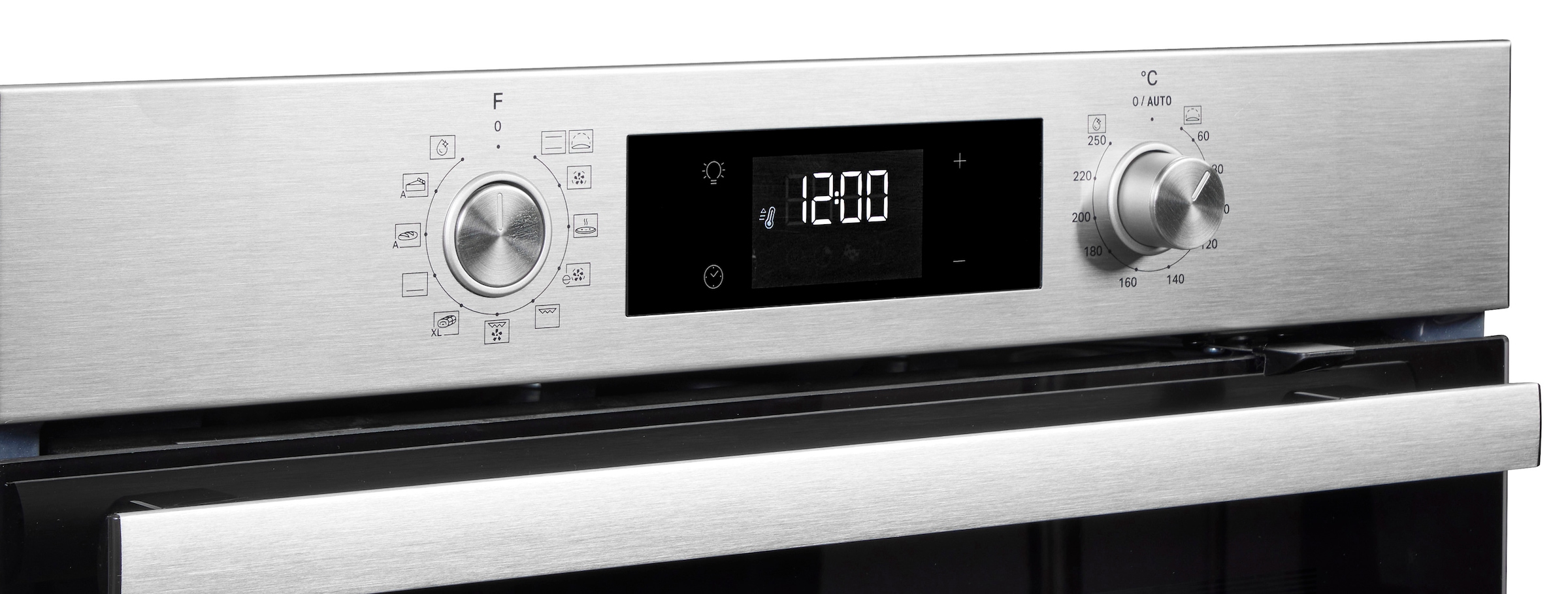 BAUKNECHT Backofen-Set »BAKO 740 IND IN« mit 1-fach-Teleskopauszug Hydrolyse Set, 2 Stk. tlg. Hydrolyse - Reinigung mit der natürlichen Kraft des Dampfes bei 90 °C