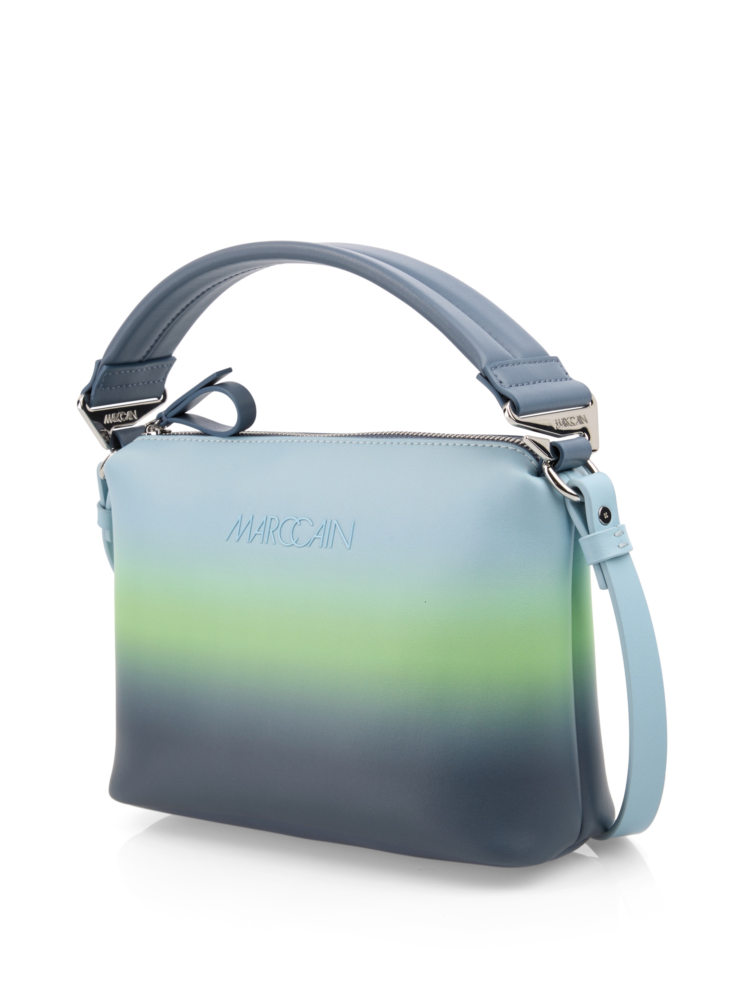 Marc Cain Schultertasche Damen Umhängetasche, Handtasche mit trendigem Farbverlauf