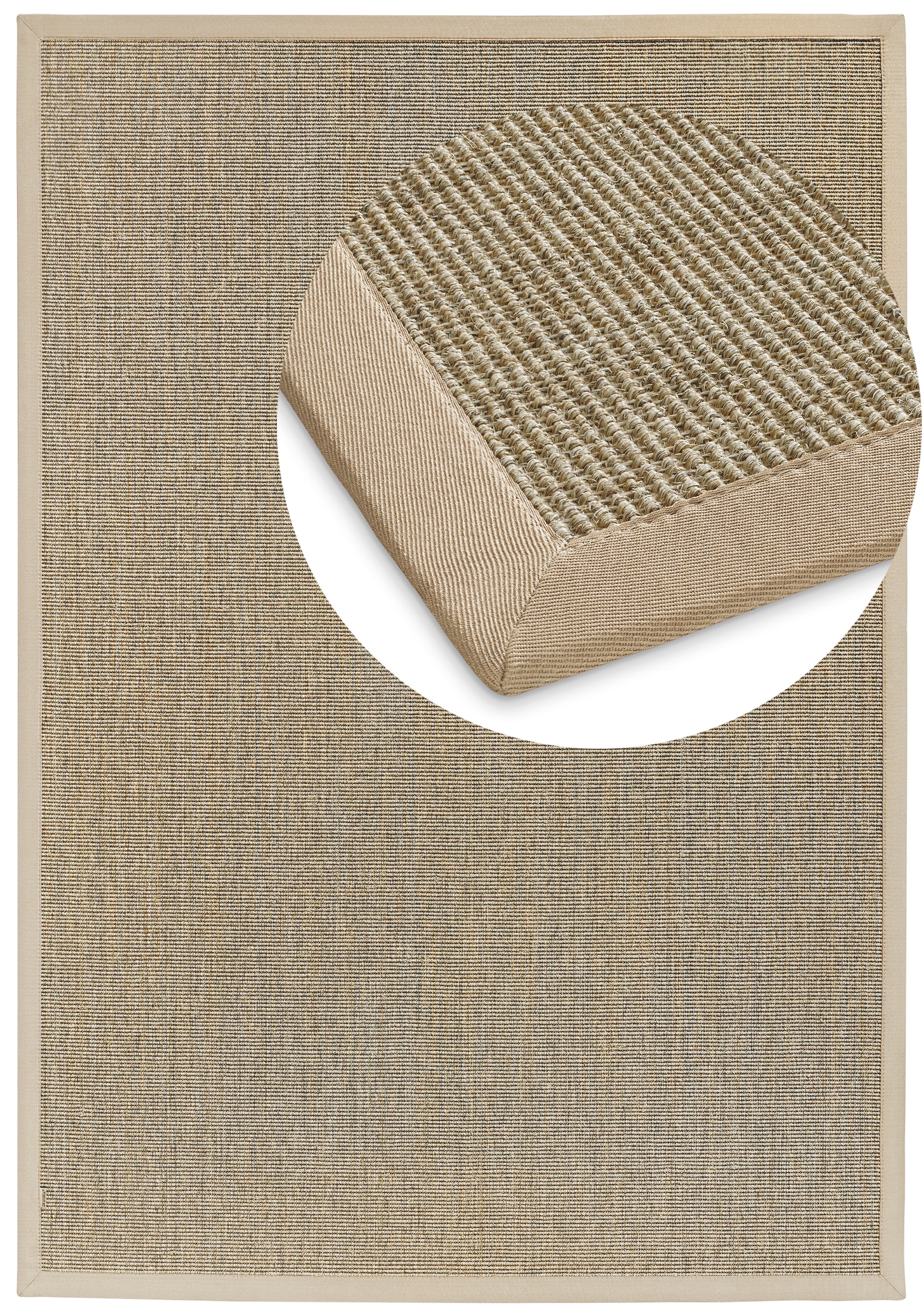 Dekowe Sisalteppich »Mara S2 mit Bordüre« rechteckig 5 mm Höhe Flachgewebe, Material: 100% Sisal, Wohnzimmer, Kundenliebling