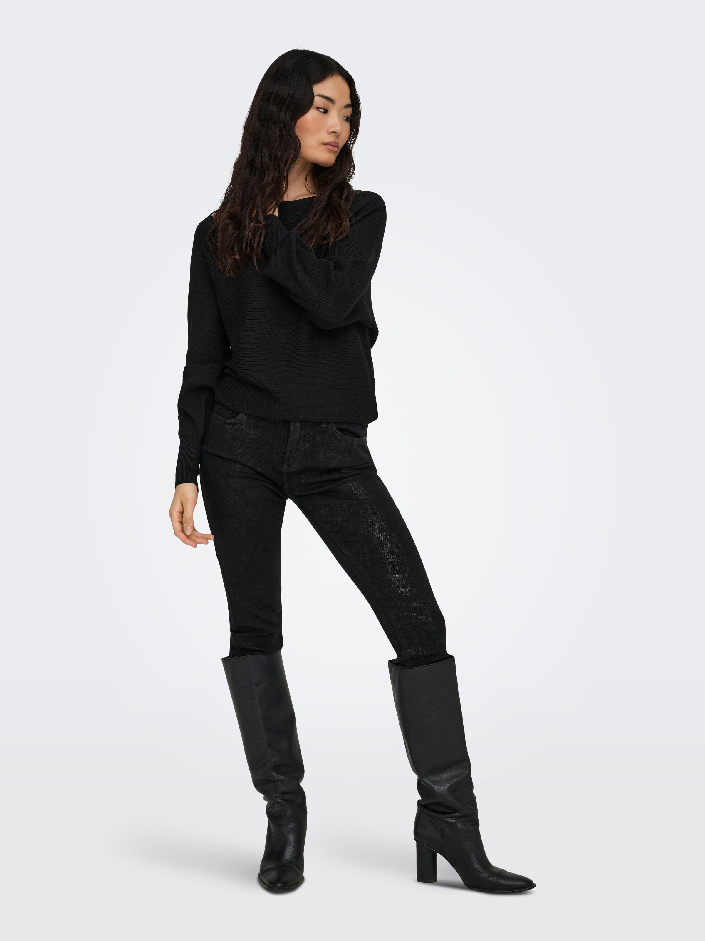 ONLY Strickpullover »ONLADALINE L/S SHORT PULLO KNT NOOS« Viskosemischung, regular fit