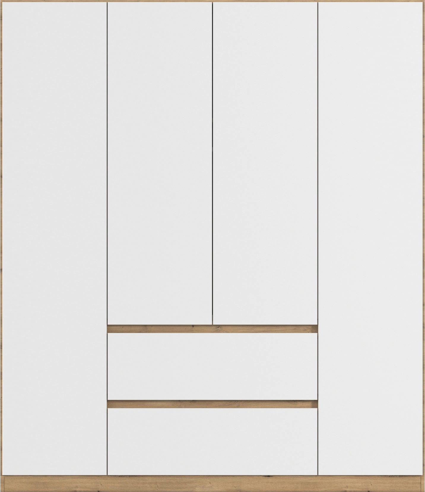 rauch Drehtürenschrank »Kleiderschrank Schrank Garderobe Garderobenschrank MAINZ« grifflose Front, Außentüren mit Push-to-Open Funktion MADE IN GERMANY