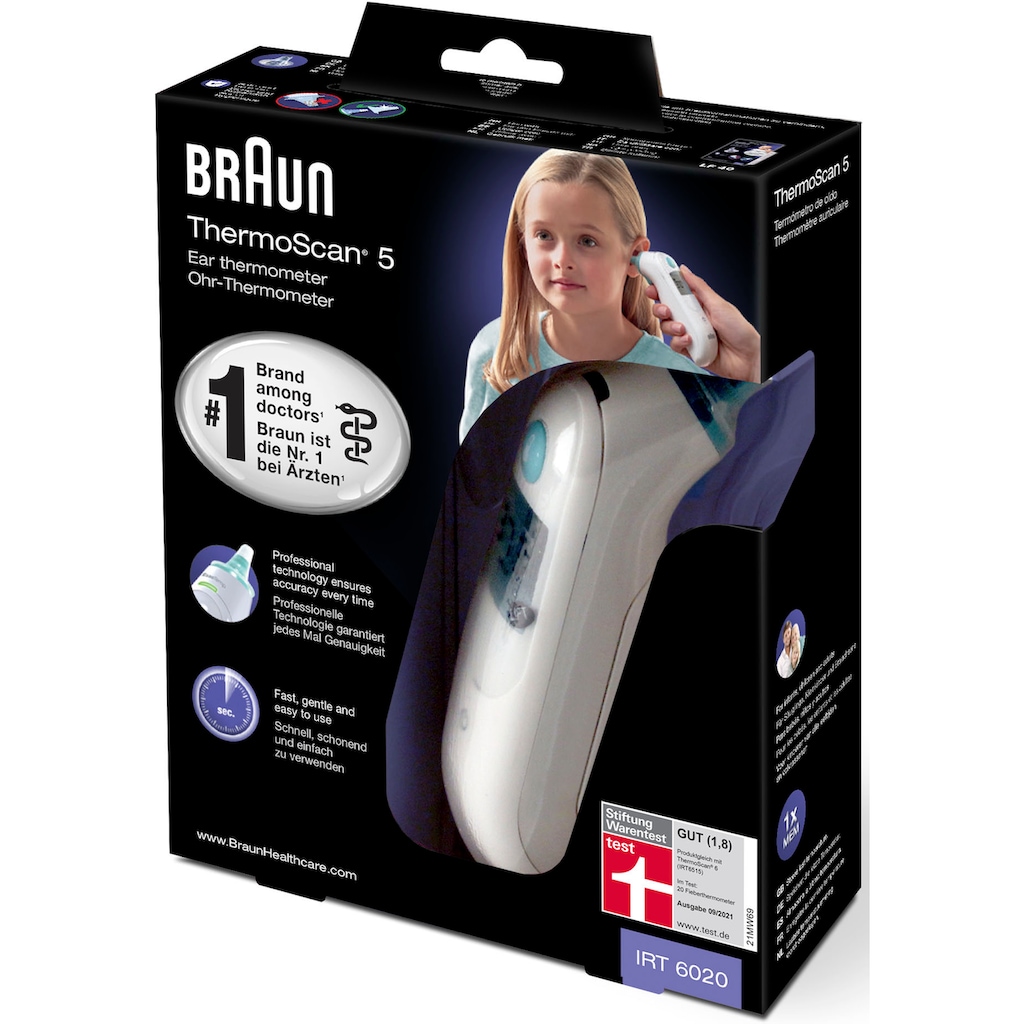 Braun Ohr-Fieberthermometer »ThermoScan 5 IRT6020«