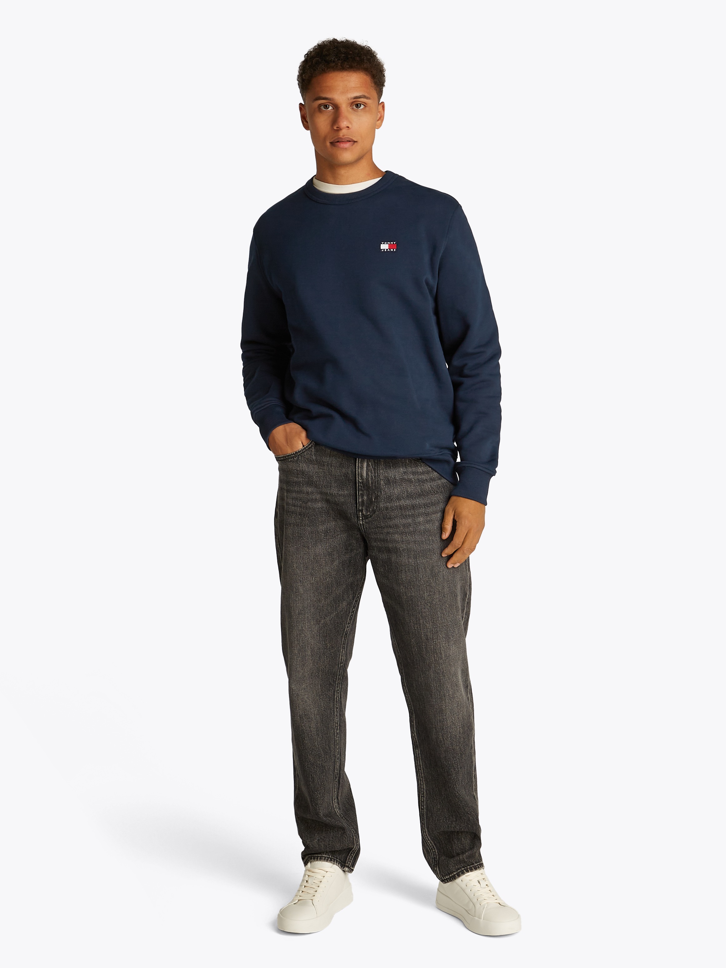 Tommy Jeans Sweatshirt »TJM REG BADGE CREW EXT«, Mit Rundhalsausschnitt