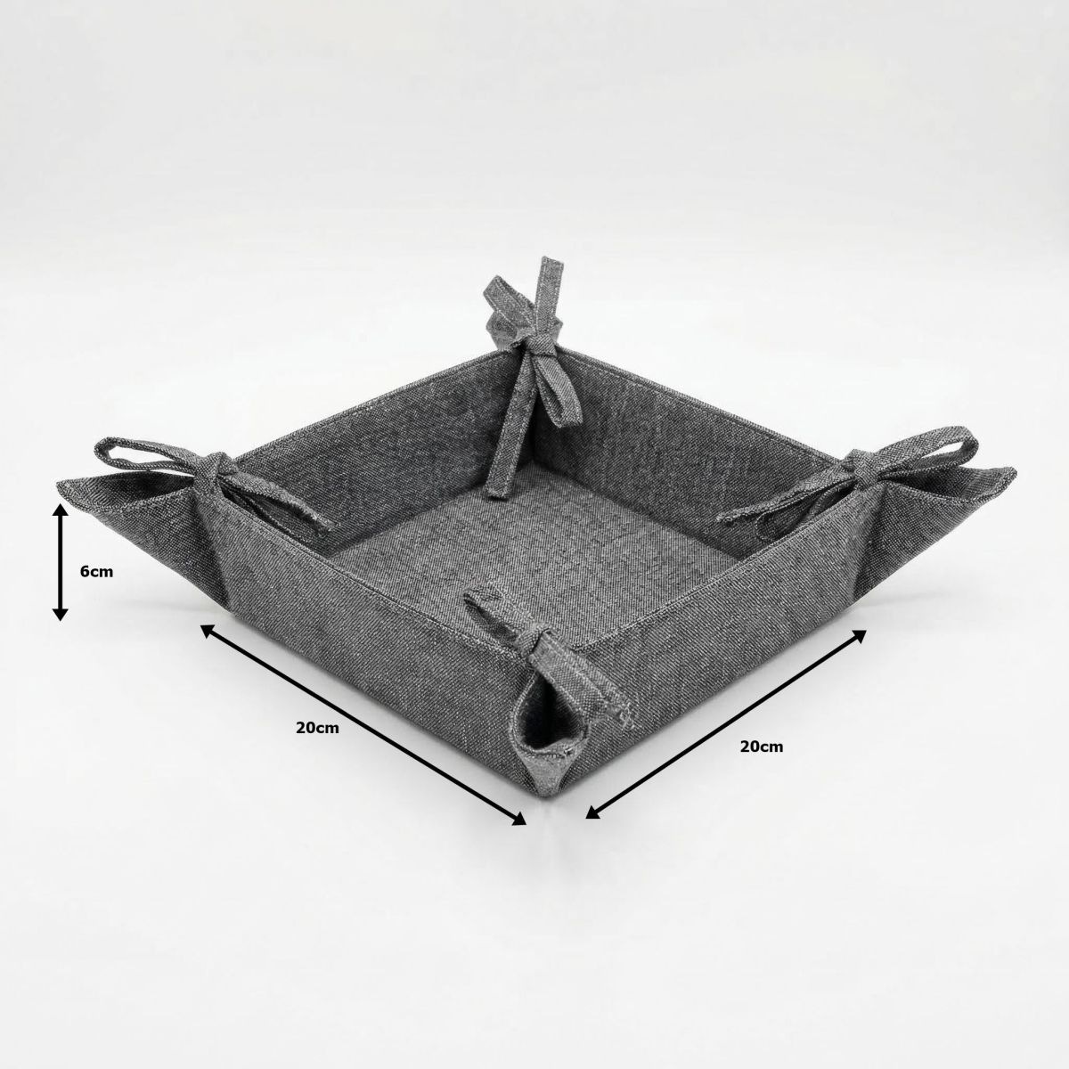 Home affaire Brotkorb »Brotkorb Grau 20x20cm«