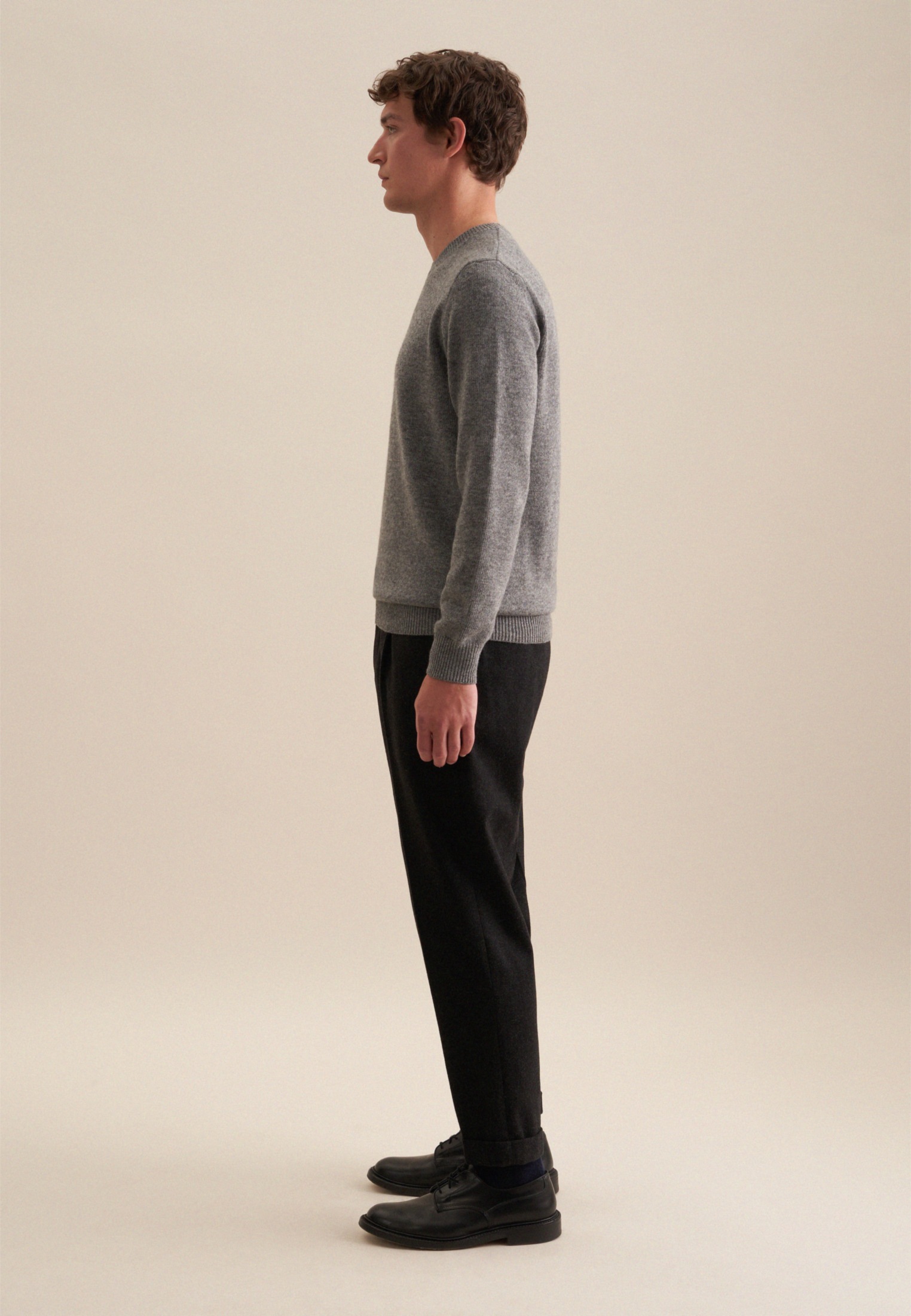 seidensticker Strickpullover »Regular«, Langarm Rundhals Uni