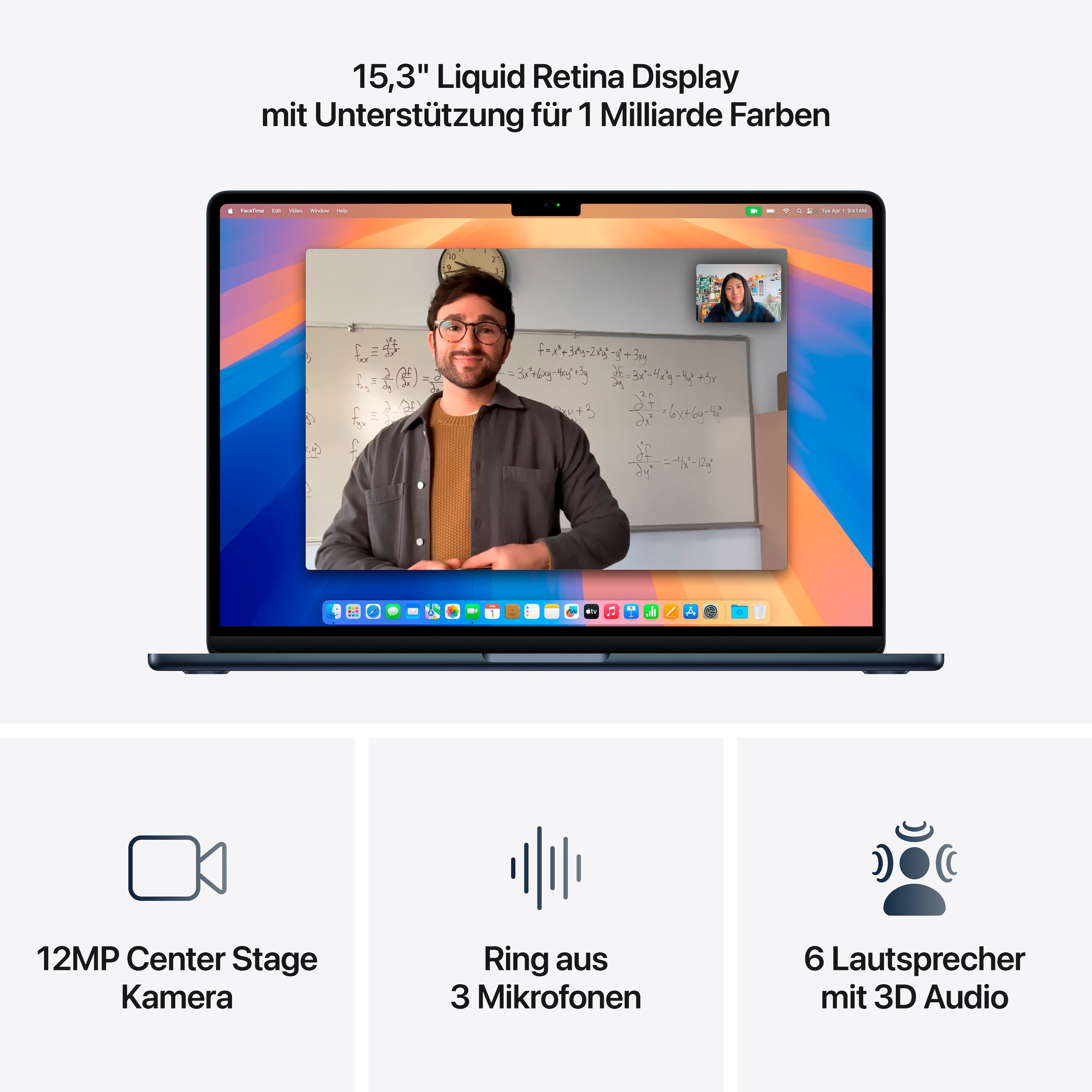 Apple Notebook »MacBook Air 15" (2025)«, 38,86 cm, / 15,3 Zoll, Apple, M4, 10-Core GPU, 512 GB SSD