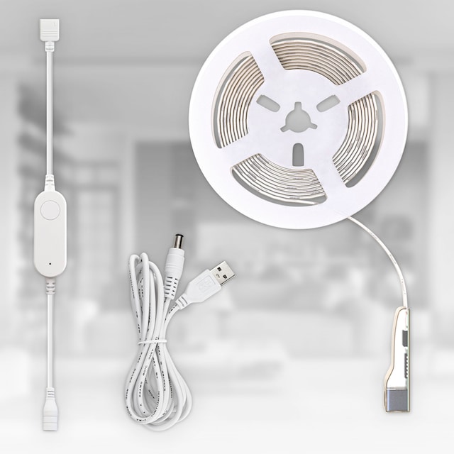 B.K.Licht LED-Streifen »Wifi RGBIC USB«, 150 St.-flammig, Lichtleiste, mit  Musiksensor, smartes LED Band, Selbstklebend kaufen bei OTTO