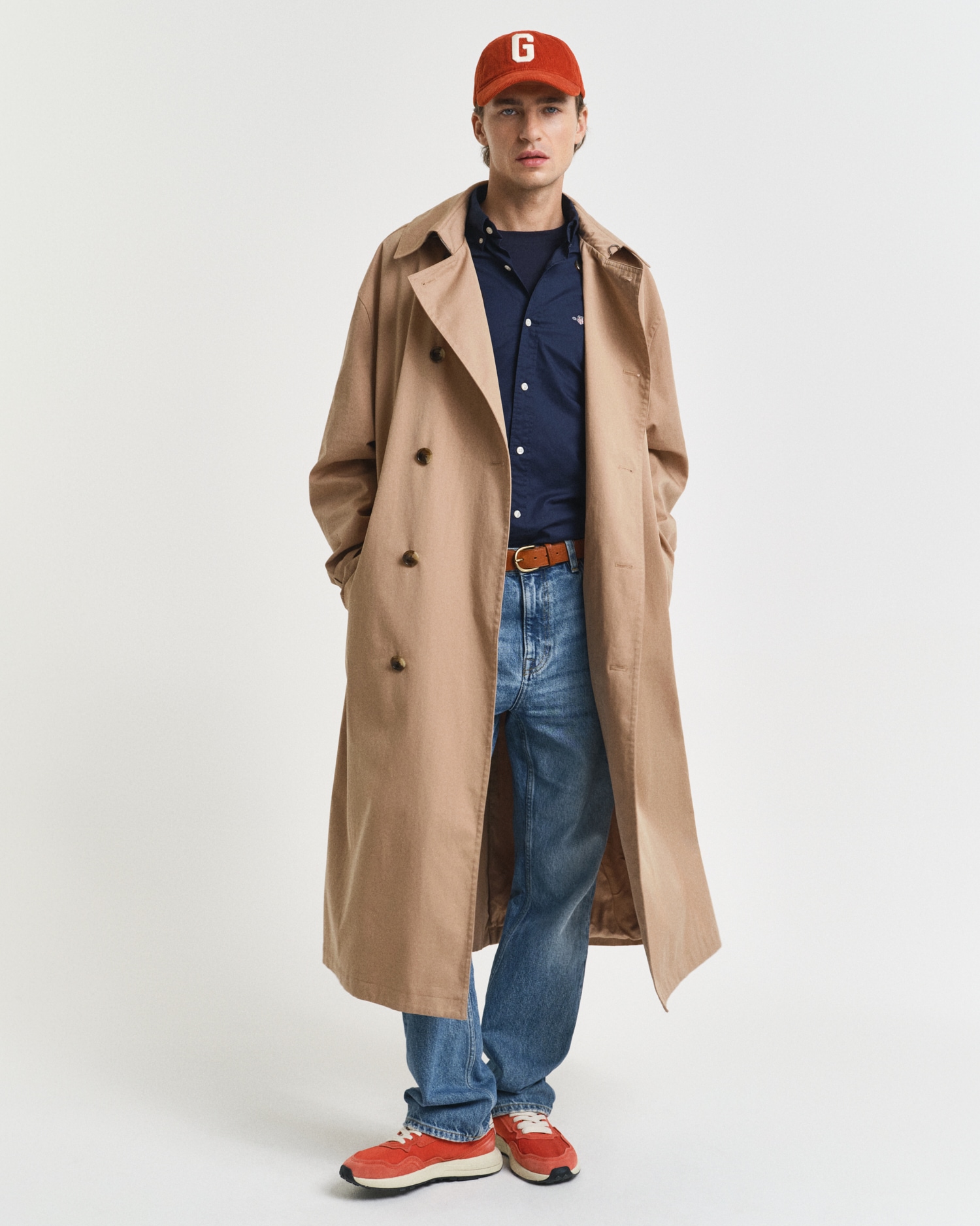 Gant Langarmhemd »Slim Fit Popeline Hemd leichte Baumwolle strapazierfähig pflegeleicht«, mit klassischer Logostickerei auf der Brust
