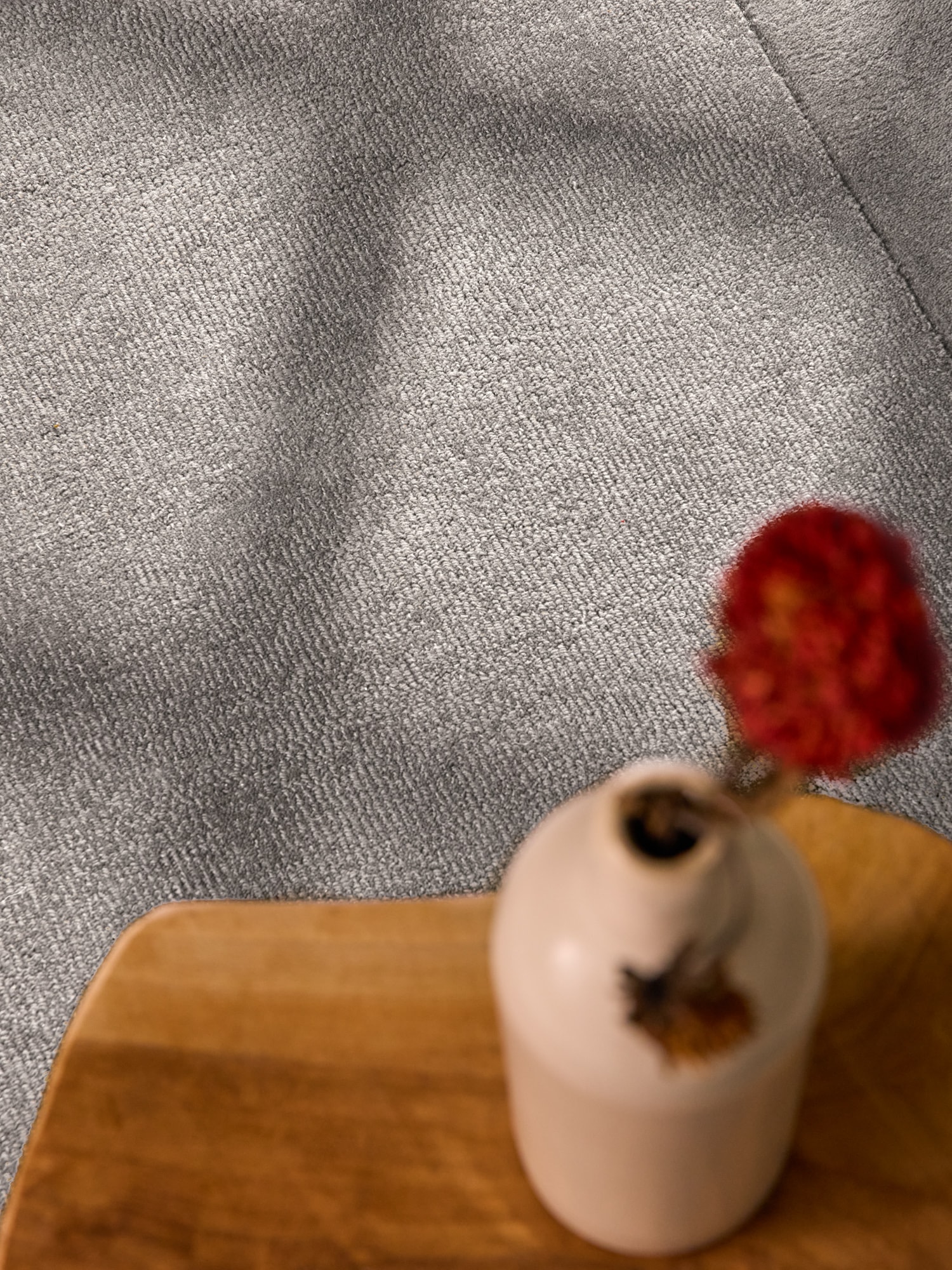 Villeroy & Boch Teppich »Wollteppich Kivi« rechteckig 17 mm Höhe Handgewebt, Wolle, Bordüre, Einfarbig, Läufer, Wohnzimmer, Modern