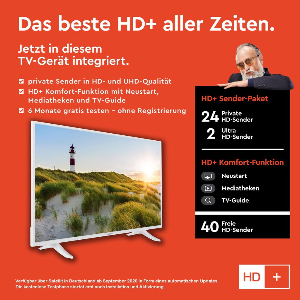 Telefunken LED-Fernseher »XF43K550-W«, 108 cm/43 Zoll, Full HD, Smart-TV
