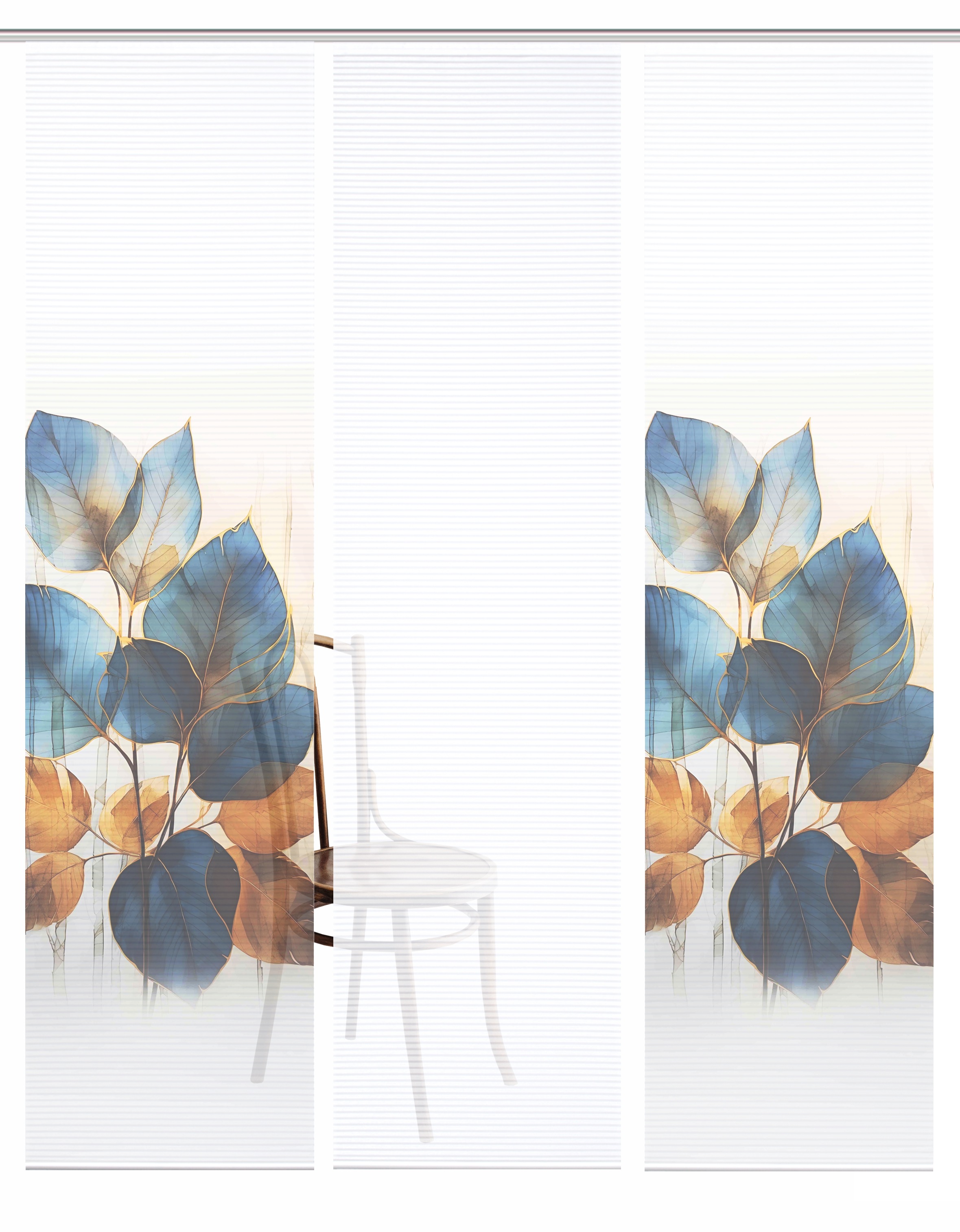 HOME in green Schiebegardine »THALIN« Paneelwagen 3 Stk. tlg. Bambusoptik, SET, recycelt, Digitaldruck