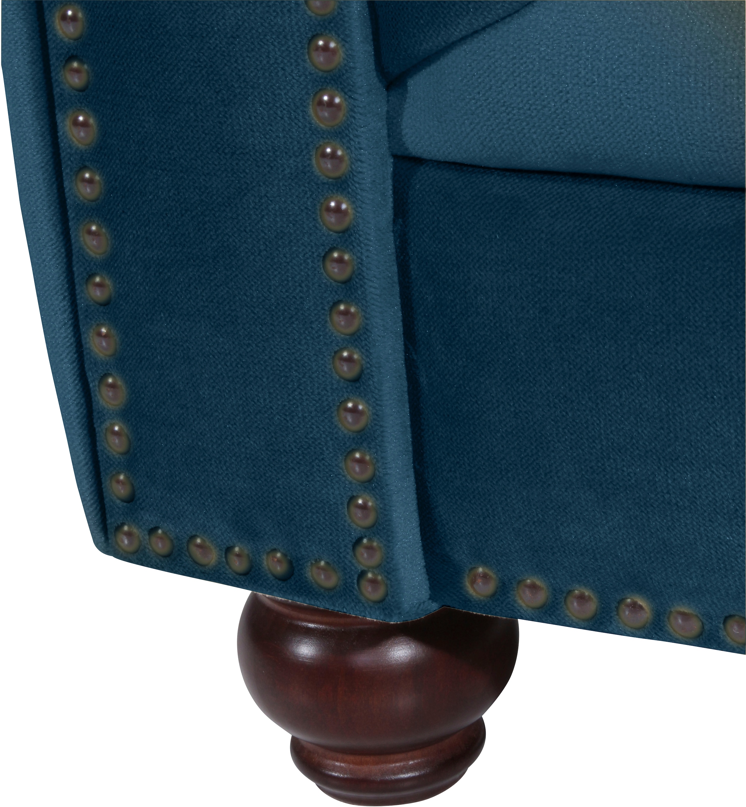 Max Winzer® Polstergarnitur »Old England Chesterfield, hochwertig und elegant«, (3 tlg.), mit edler Knopfheftung, 3-tlg.