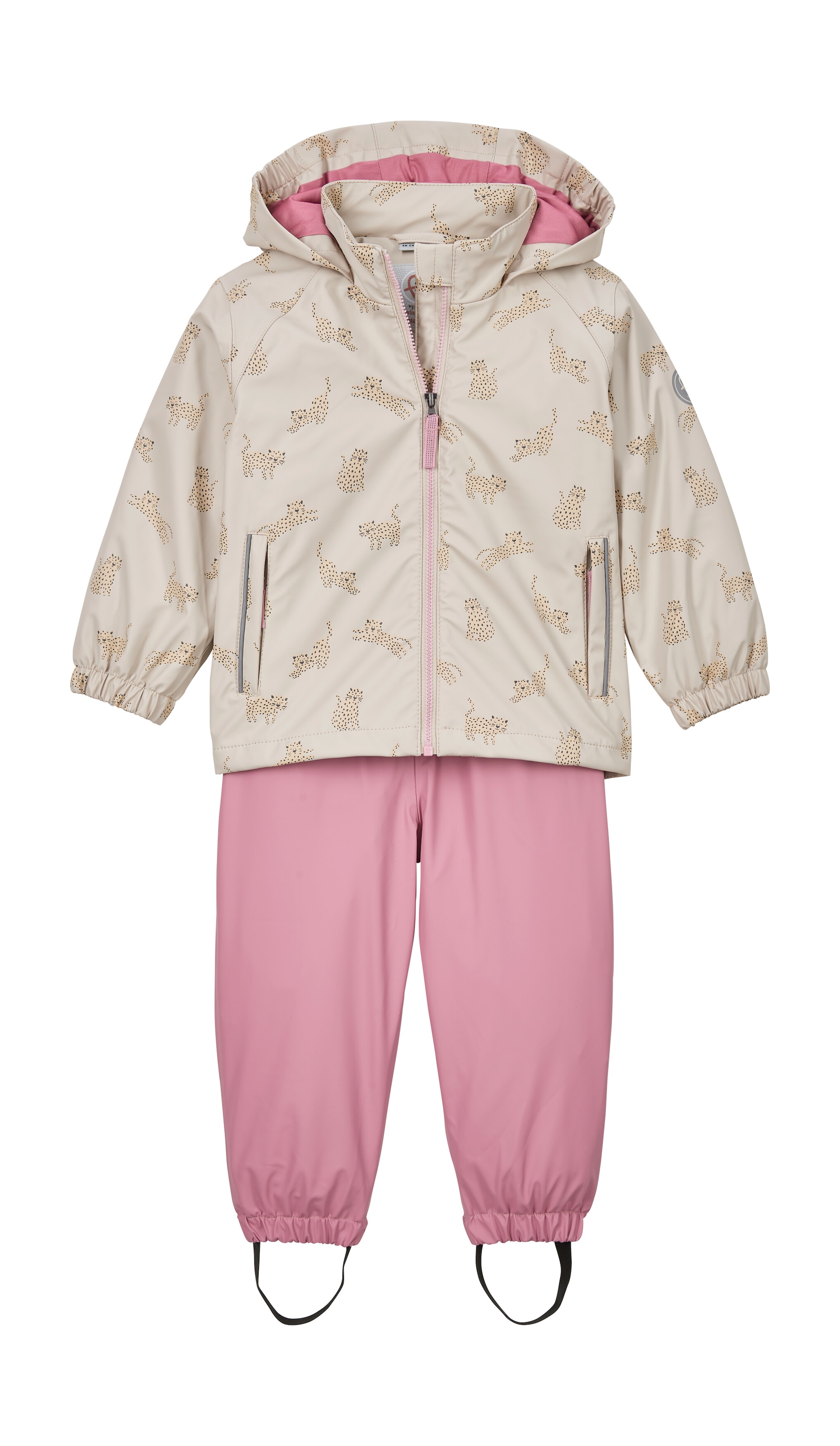 first instinct by killtec Skianzug »FIOS 22 MNS ST« Regen-Set für Kinder, wasserdicht, mit Tier-Print und Kapuze