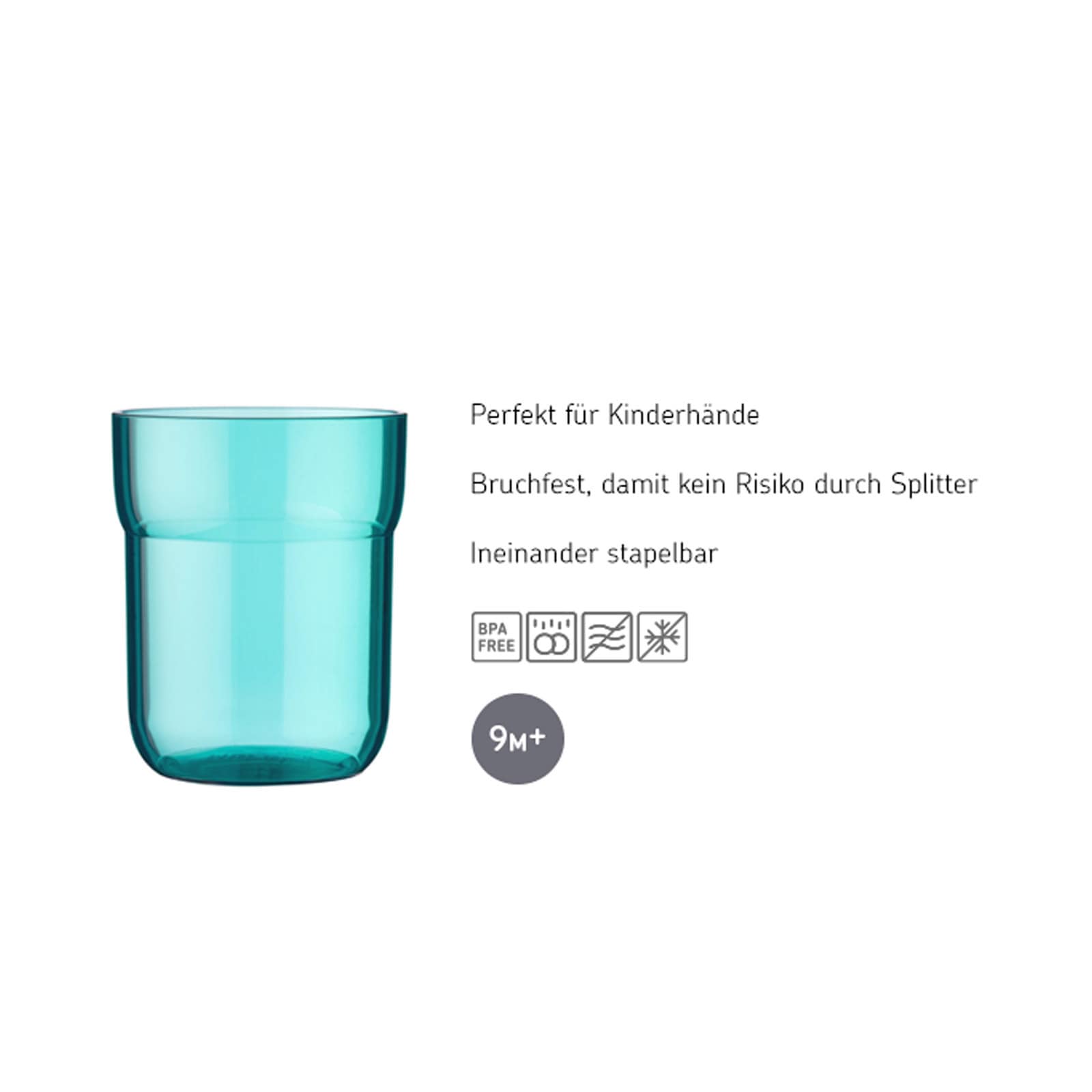 Mepal Kinderbecher »Kinder-Trinkglas Mio 250 ml«