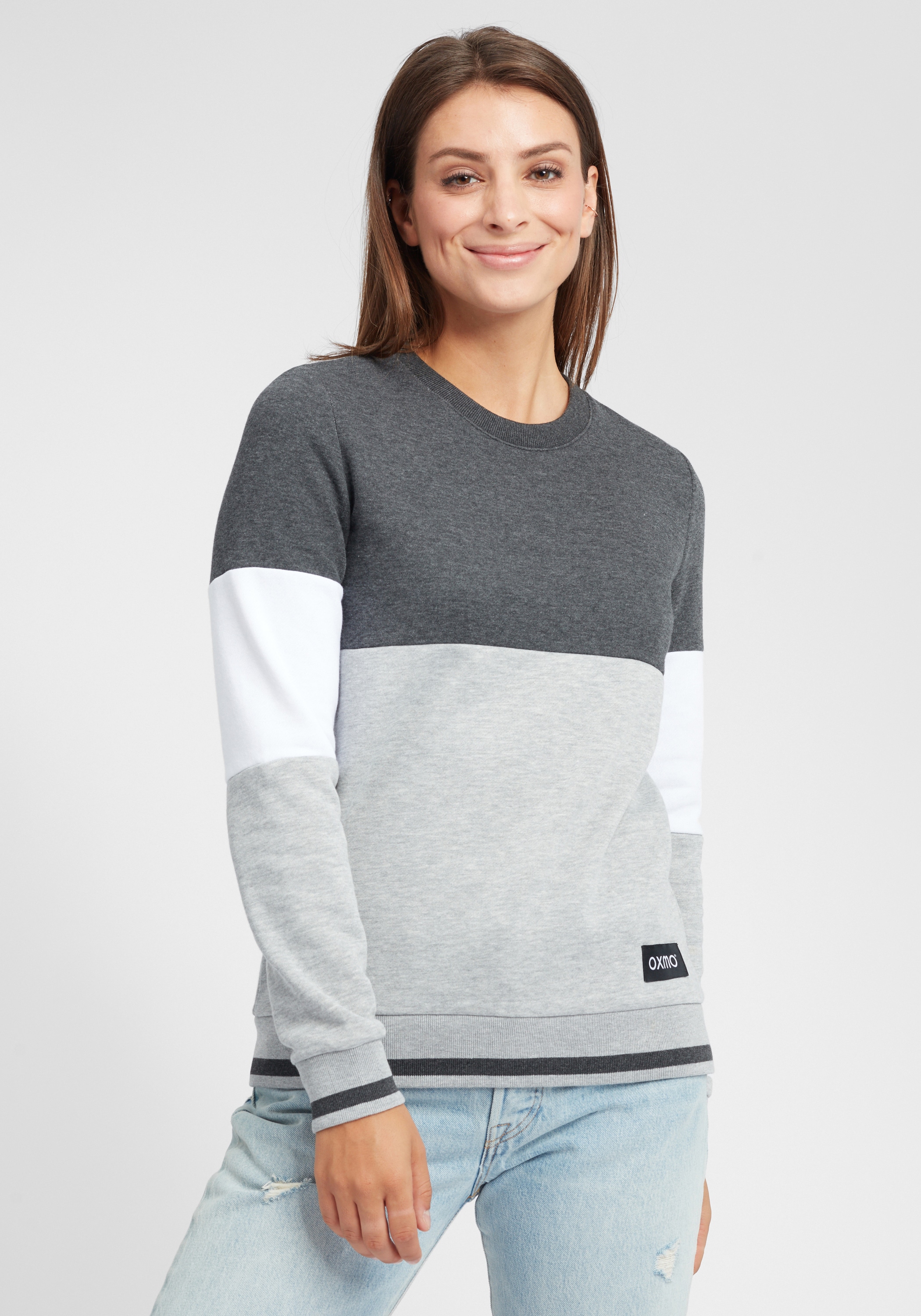 OXMO Rundhalspullover »Sweatpullover OXOmaya«