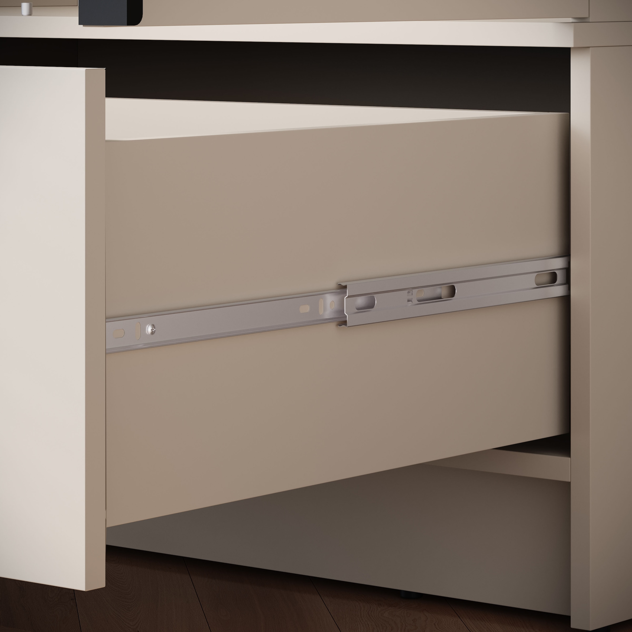 Home affaire Kleiderschrank »Spirit Kleiderschrank mit Spiegel, Schublade und 2 Kleiderstangen« Mit schwarzen Metallgriffen – viel Stauraum und flexible Aufteilung