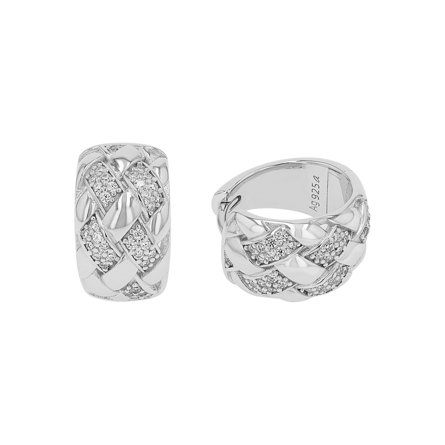 JOOP! Paar Creolen »Schmuck, Geschenk« mit Zirkonia (synth.)