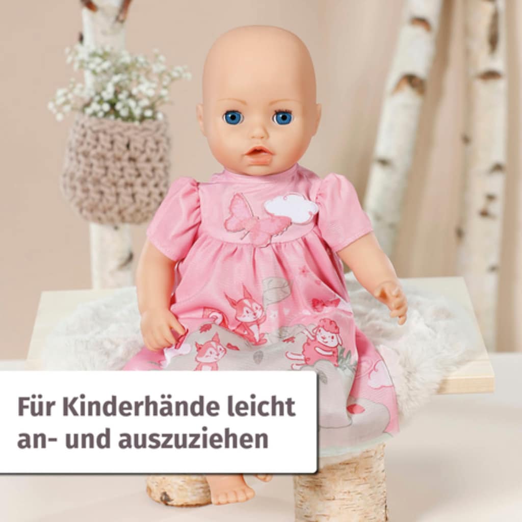 Baby Annabell Puppenkleidung »Kleid rosa Eichhörnchen, 43 cm«