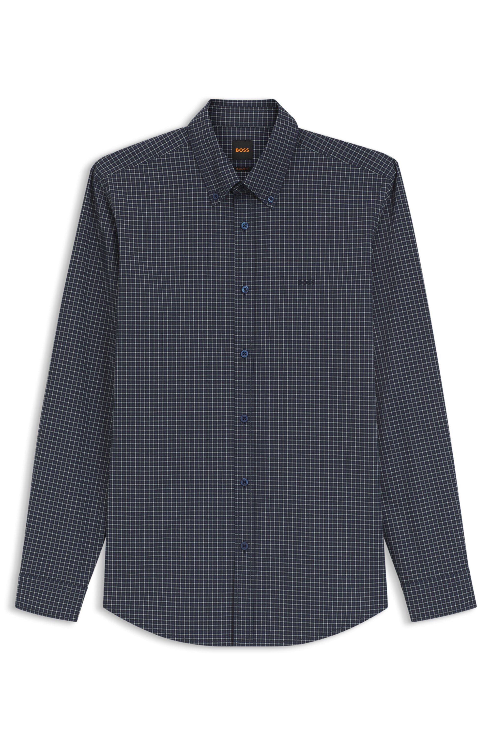 BOSS ORANGE Langarmhemd »Rickert M« Button-down-Kragen, Baumwoll-Stretch, Regular Fit