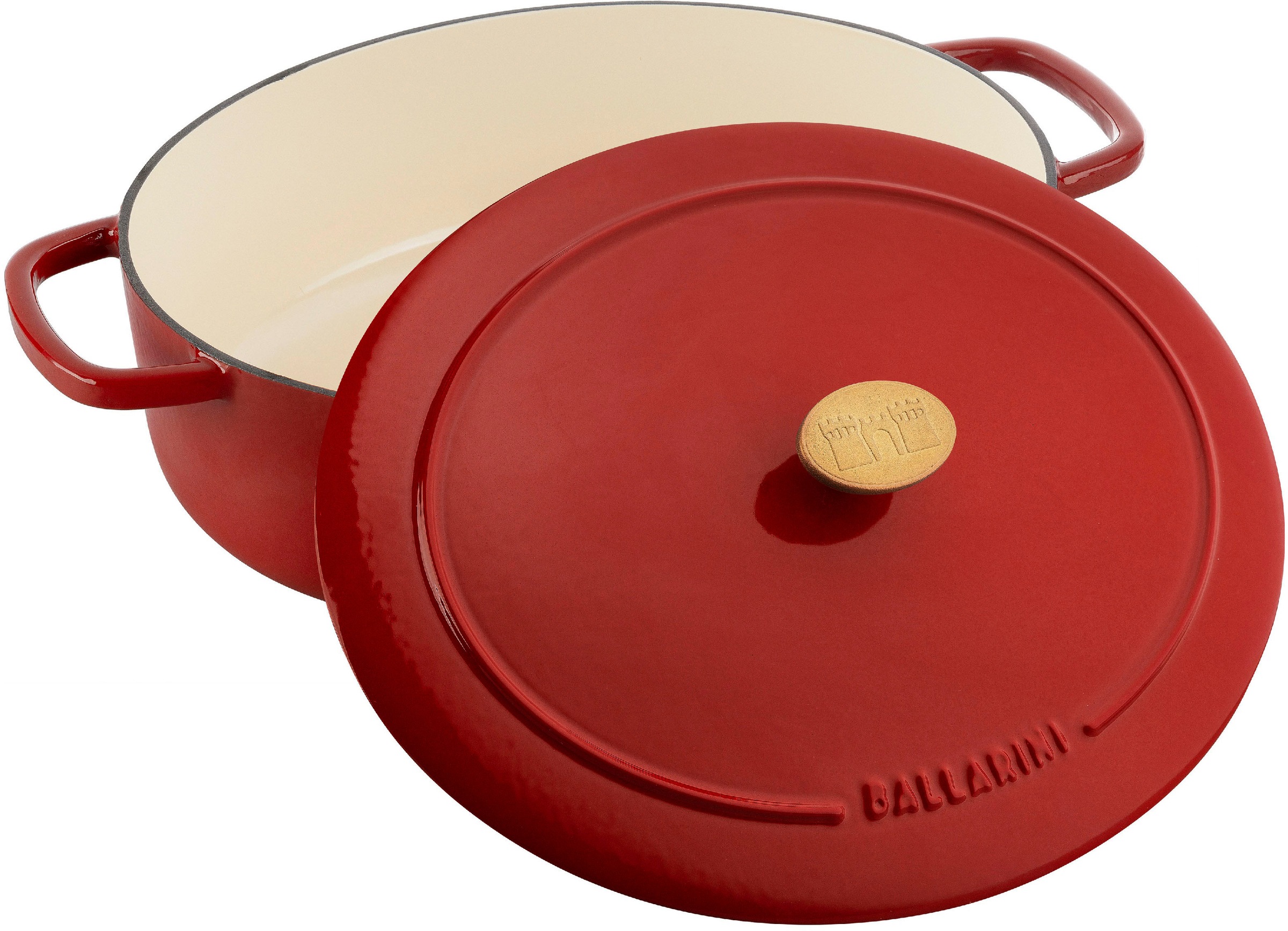 BALLARINI Bräter »Bellamonte Cocotte«, Gusseisen, (1 tlg.), robust, kratzfeste Emaille-Beschichtung, spülmaschinengeeignet