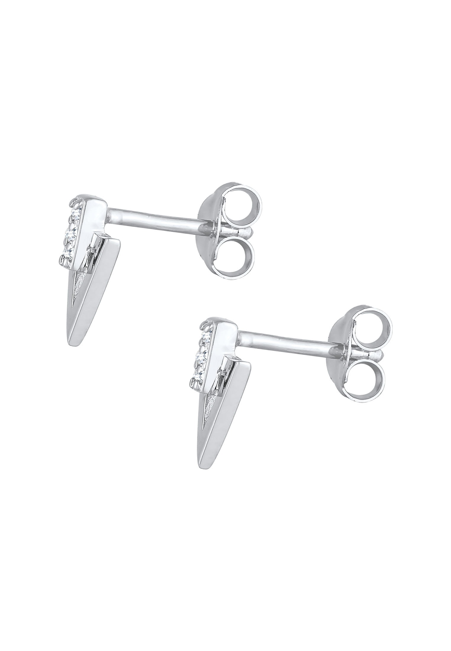 Elli Paar Ohrstecker »Ohrringe Stecker Dreieck Zirkonia 925 Silber«