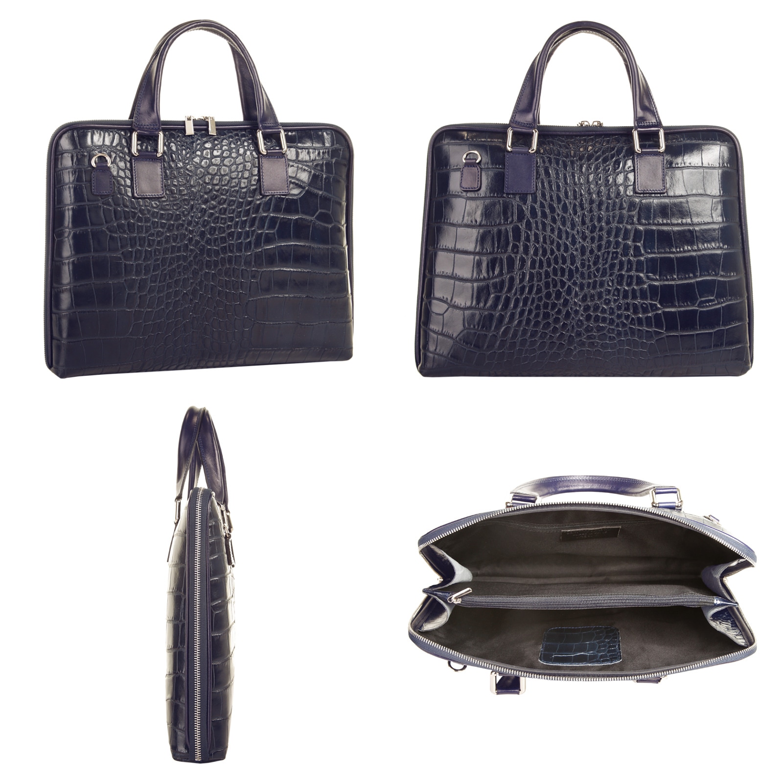 Samantha Look Aktentasche, echt Leder, Made in Italy