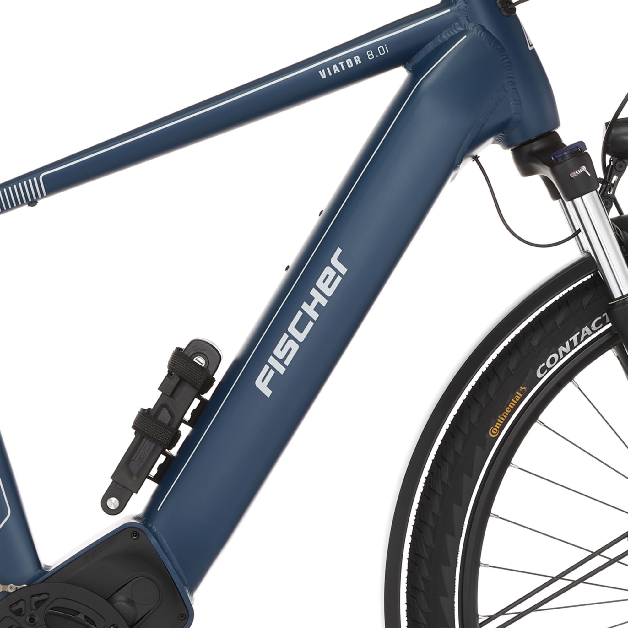 FISCHER Fahrrad E-Bike »VIATOR 8.0I 711 55«, 12 Gang, SX 11-50 Kettenschaltung, (mit Faltschloss), Pedelec, Elektrofahrrad für Damen u. Herren, Trekkingrad