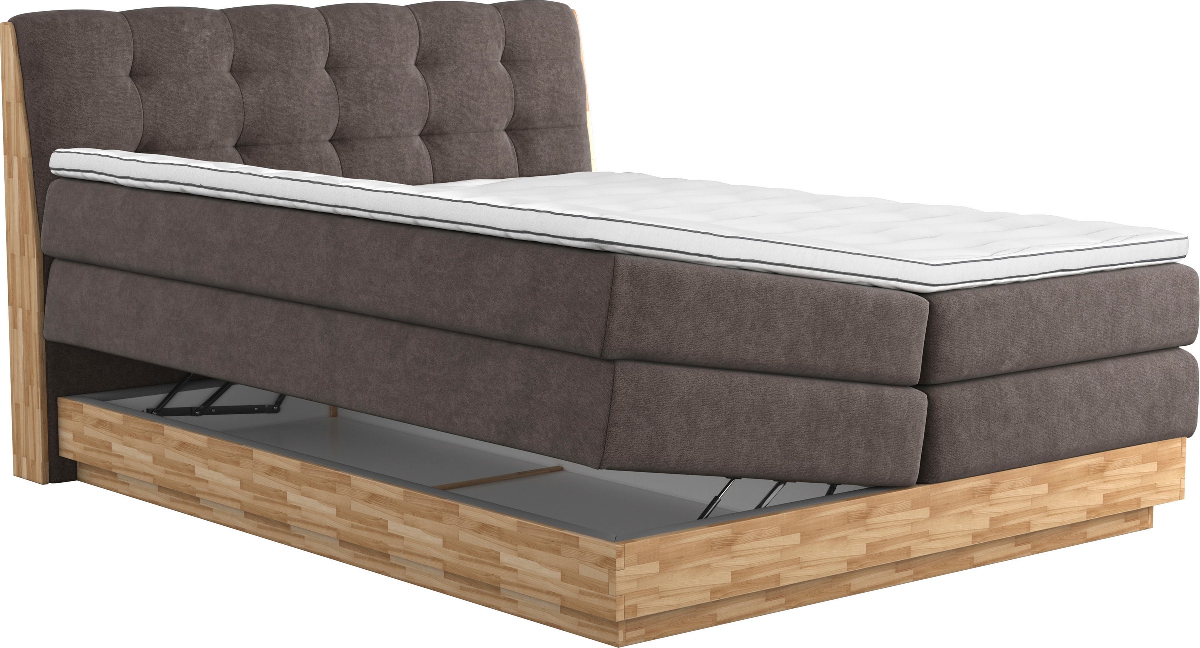 Home affaire Boxspringbett »Naome« Boxspringbett, Inklusive Topper