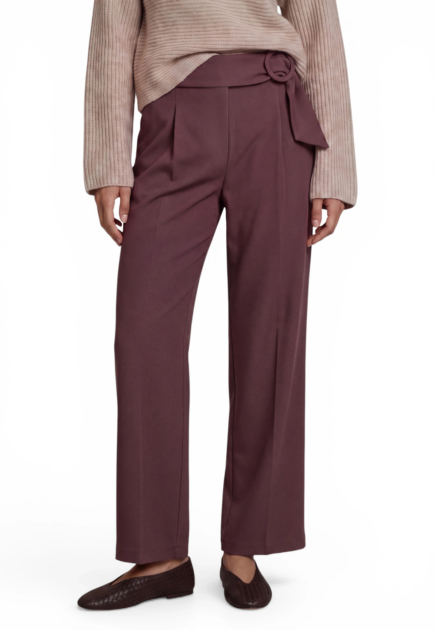 Zero Relaxhose »Casual-Hose mit Gürtel«
