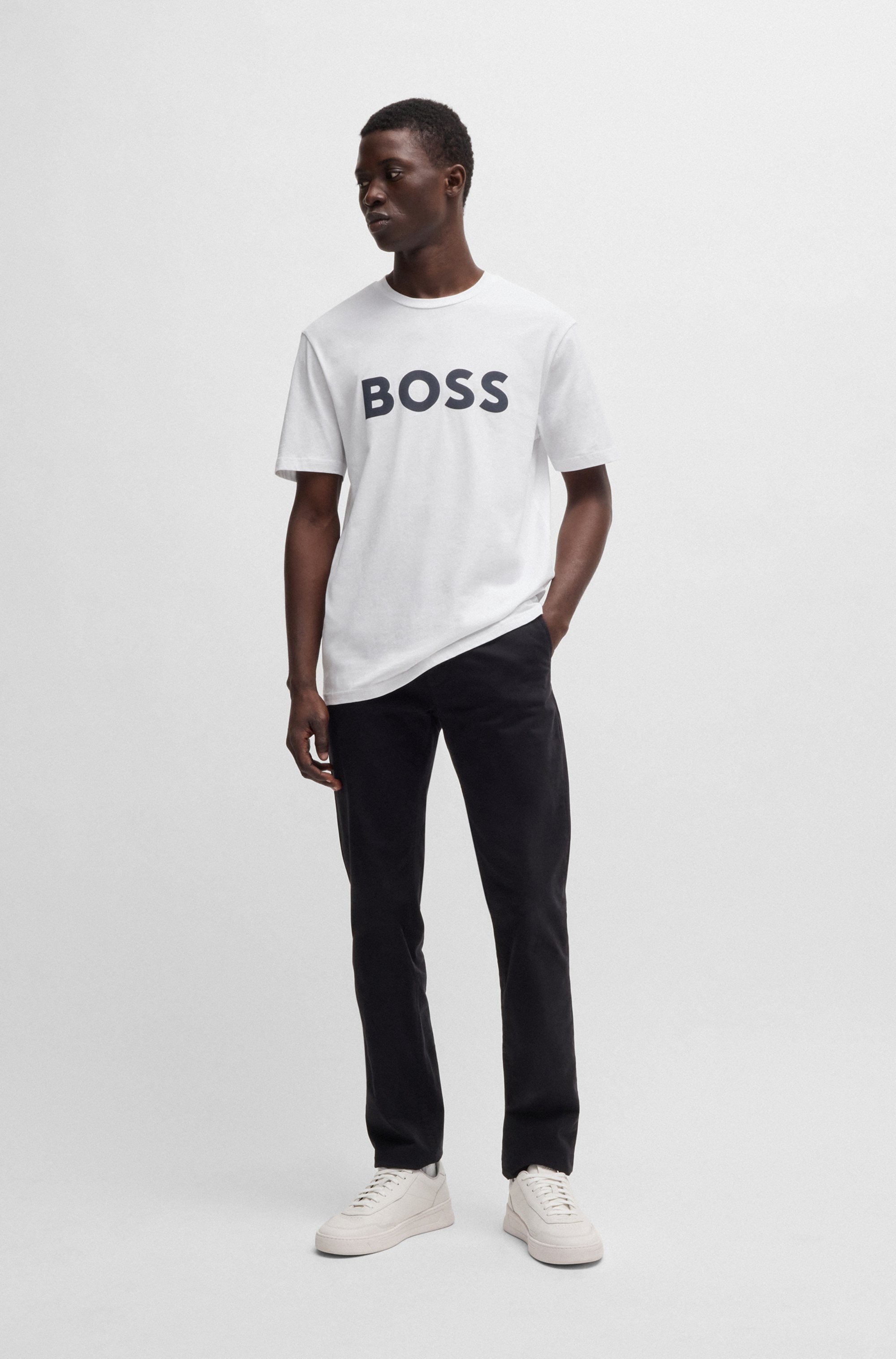BOSS ORANGE T-Shirt »Thinking 1«, mit großem BOSS Druck auf der Brust