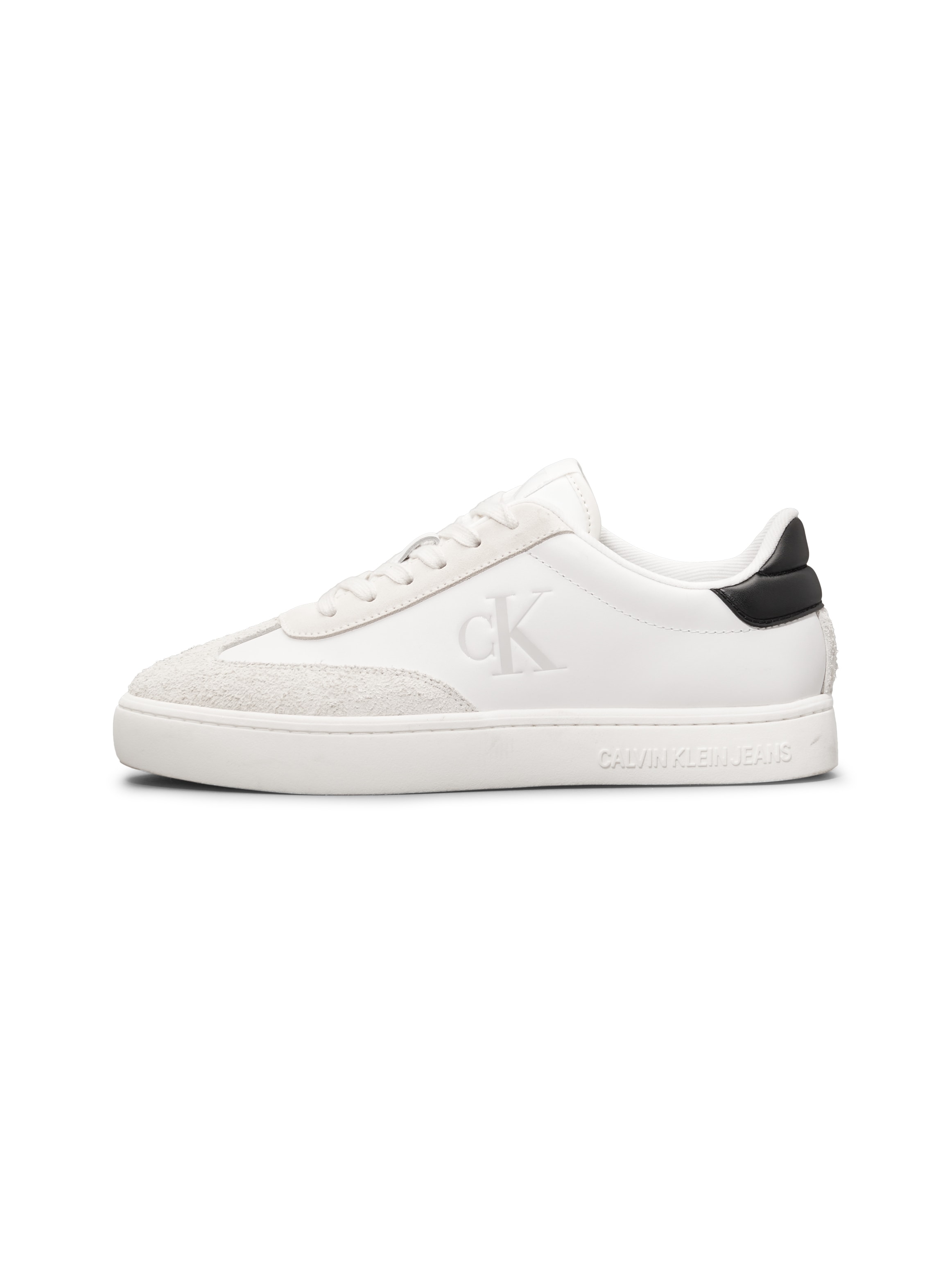 Calvin Klein Jeans Plateausneaker »CLASSIC CUPSOLE LOW MG MIX«, Schnürschuh, Halbschuh, Freizeitschuh mit gepolstertem Schaftrand