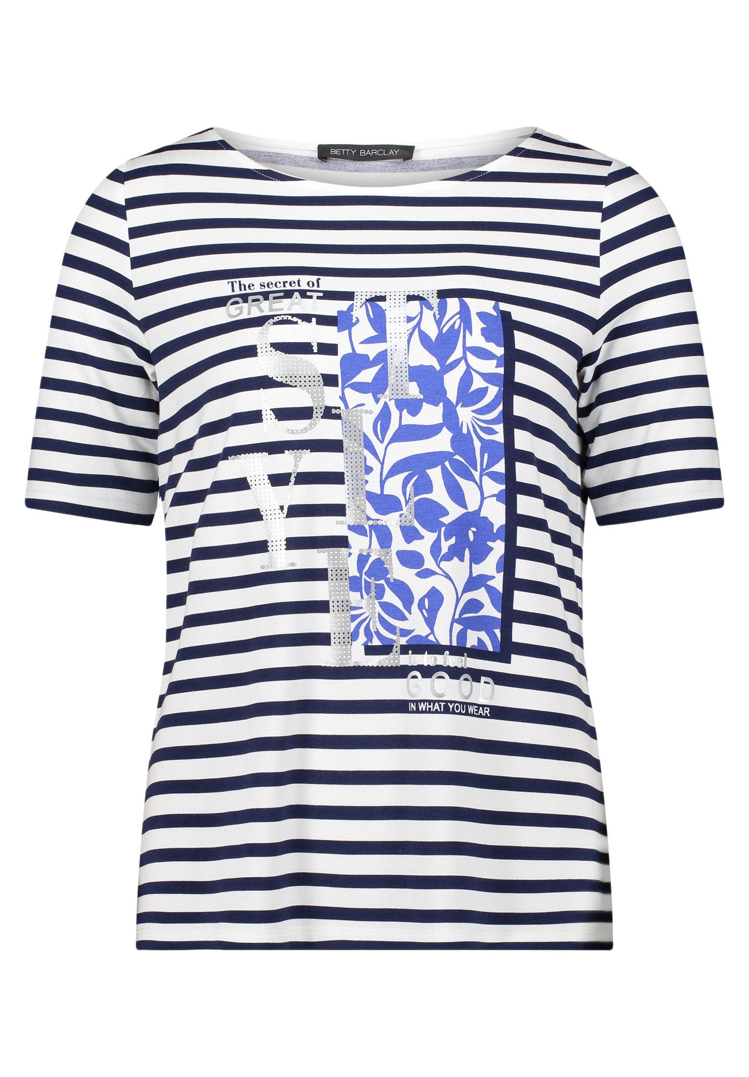 Betty Barclay 3/4-Arm-Shirt »Ringelshirt mit Placement«