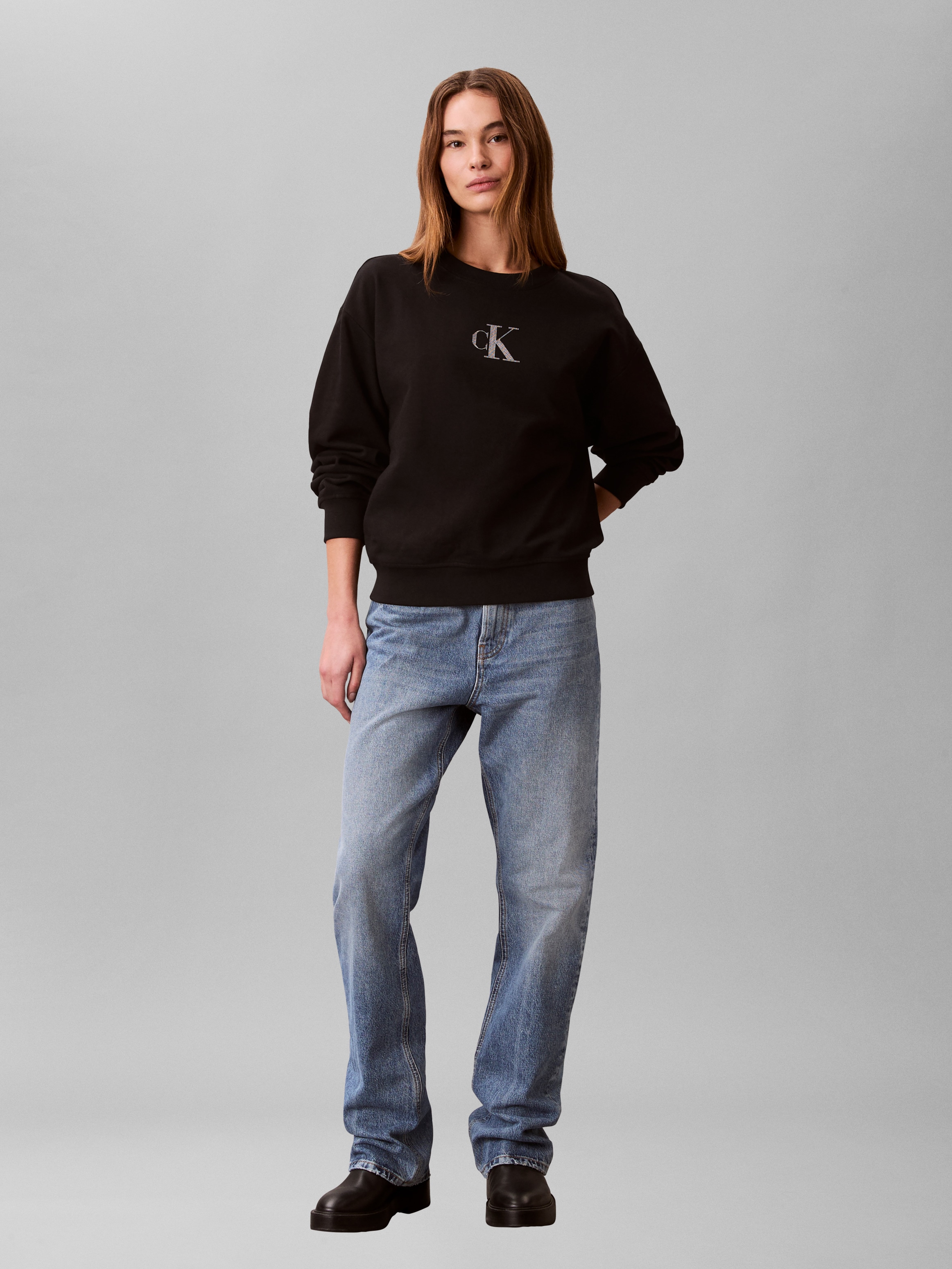 Calvin Klein Jeans Sweatshirt , Regular fit mit Rundhalsausschnitt
